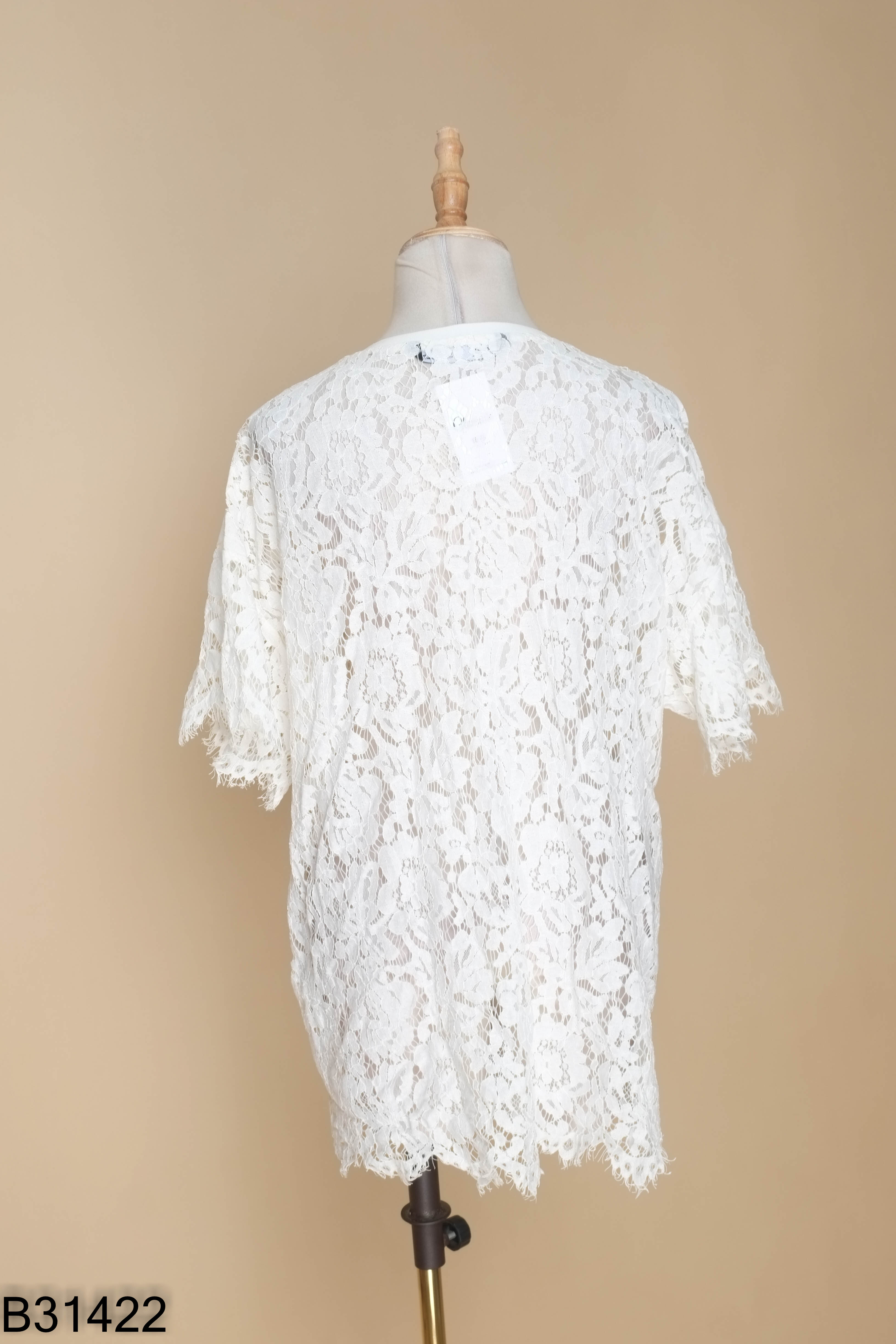 Áo ren ZARA trắng (XUẤT)