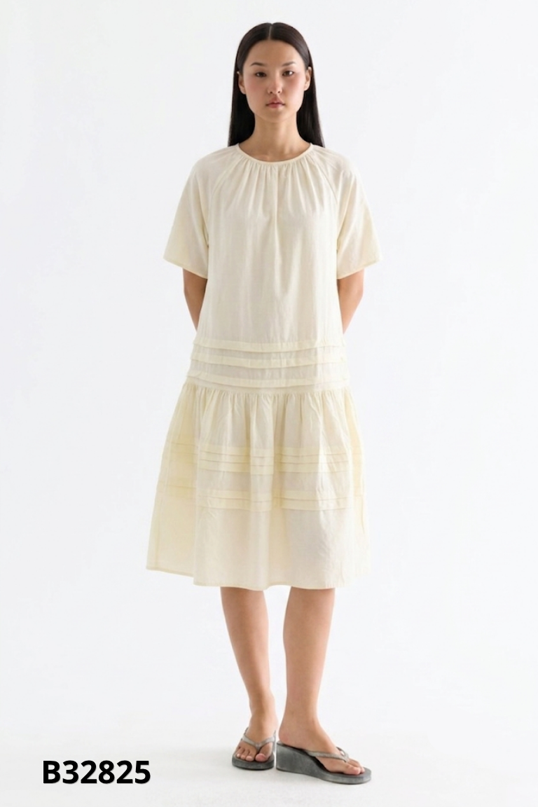Váy LULU CHICO babydoll vàng nhạt