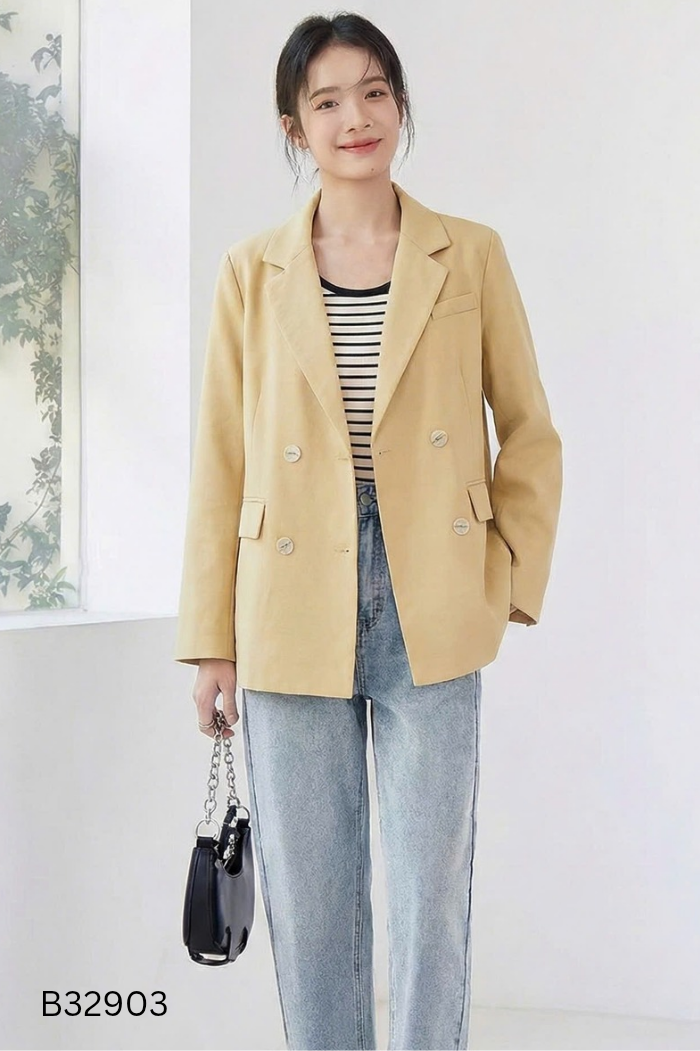 Áo khoác blazer vàng