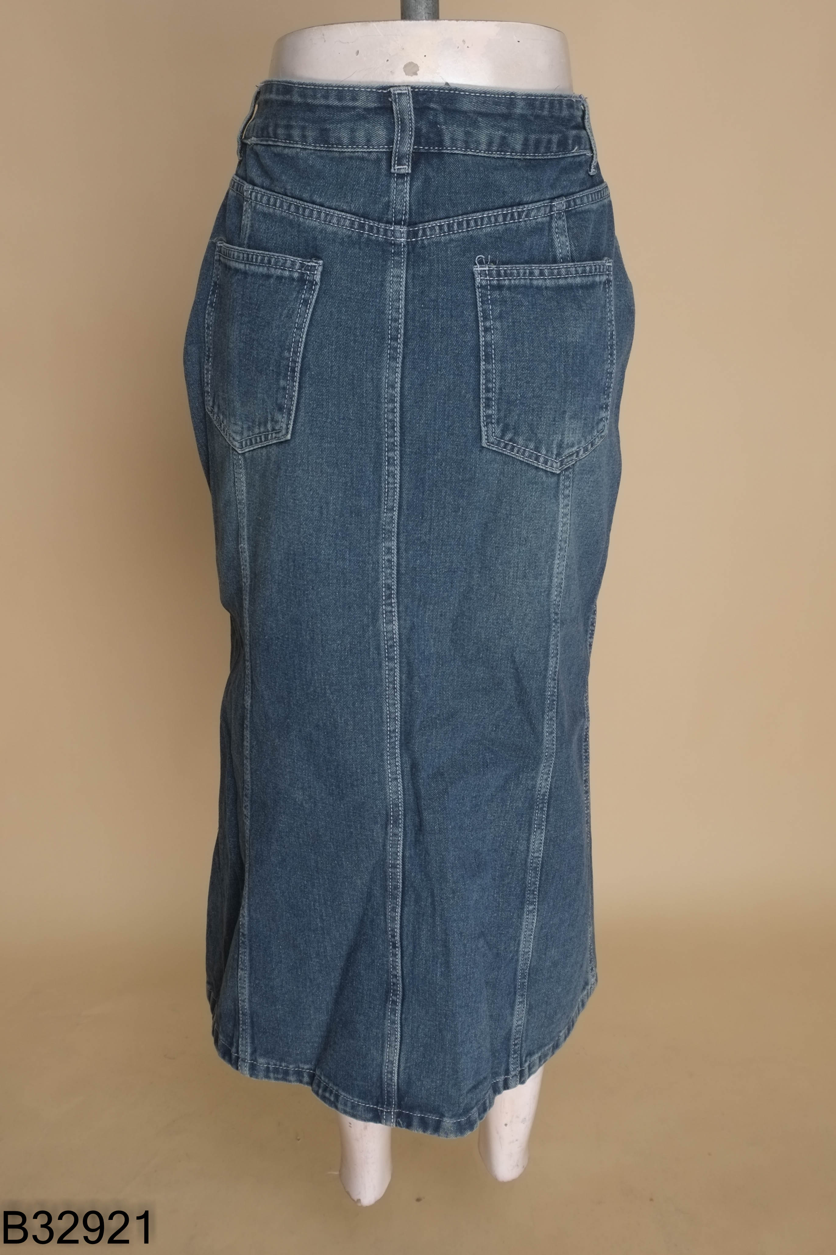 Chân váy jeans xanh