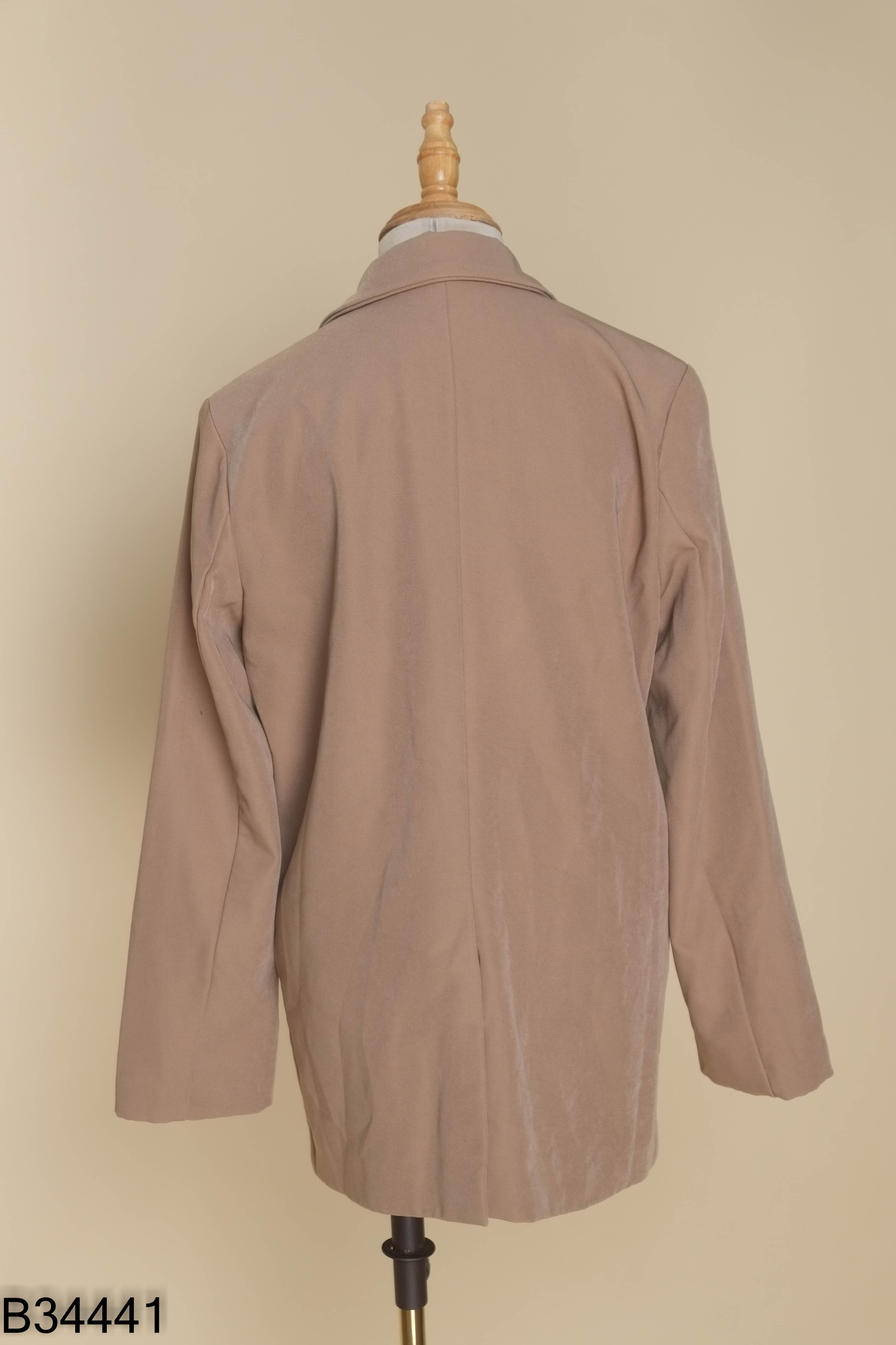 Áo blazer nâu trơn
