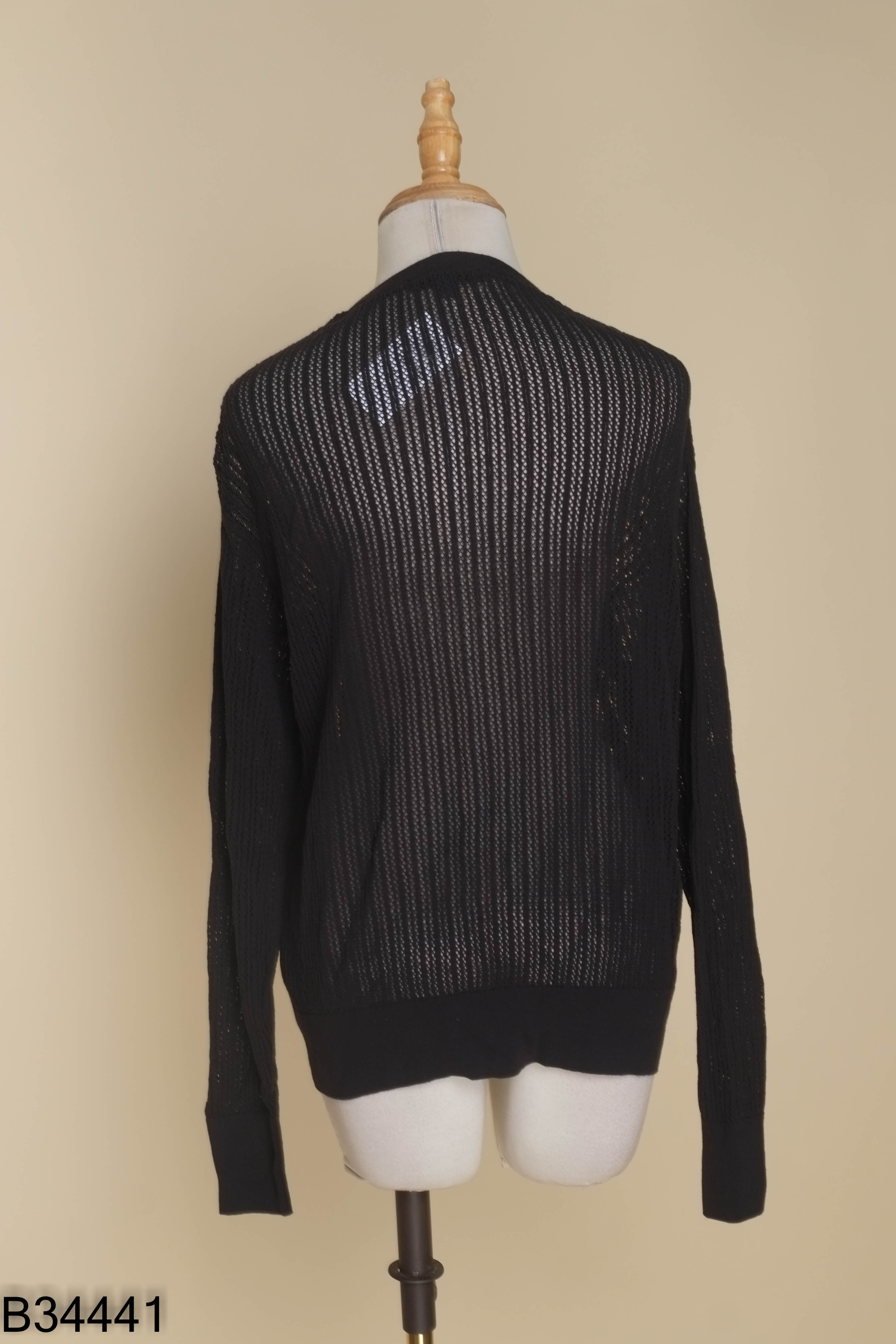 Áo cardigan đen UNIQLO lưới
