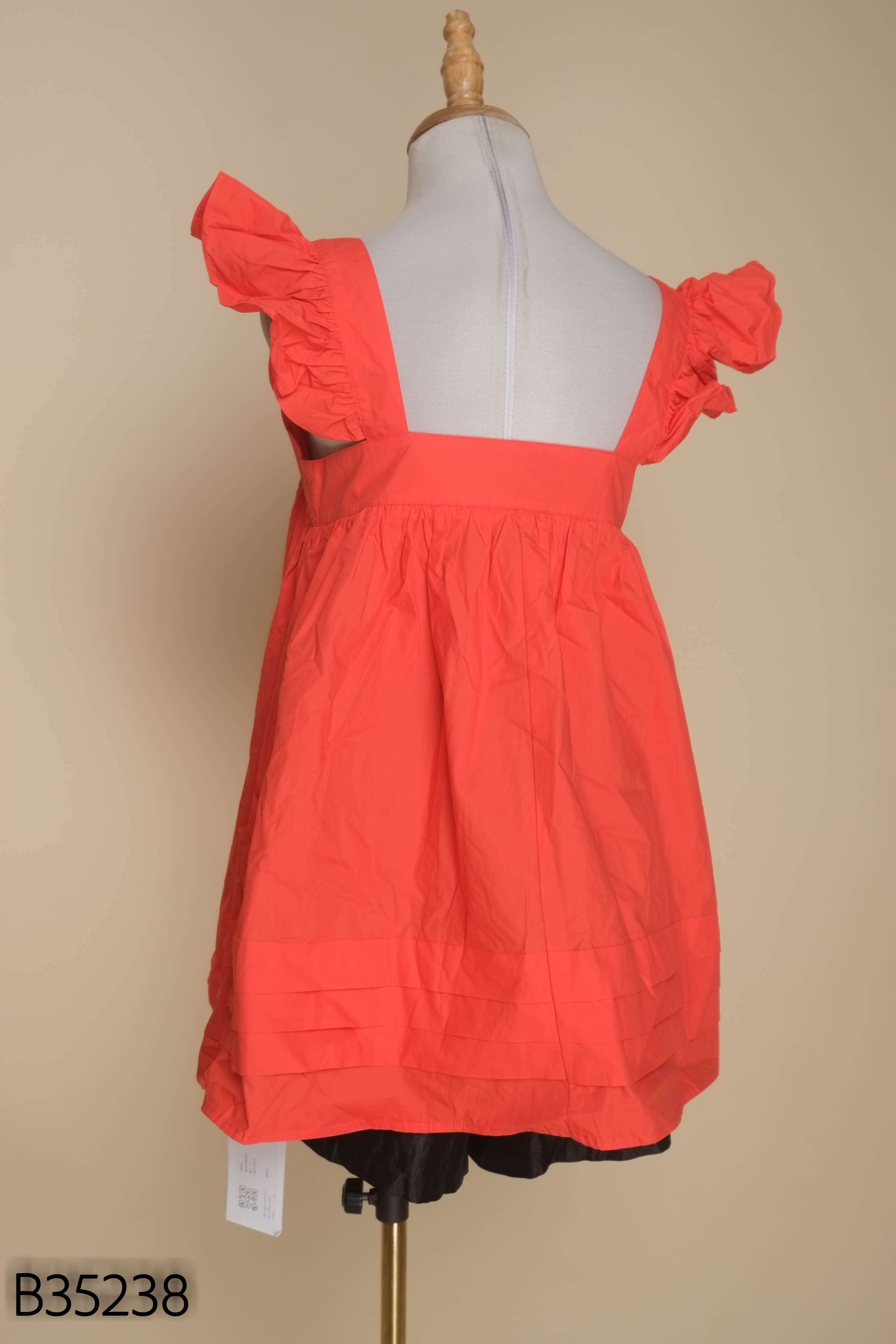 Set Áo babydoll đỏ trơn newtag + Quần short đen ánh