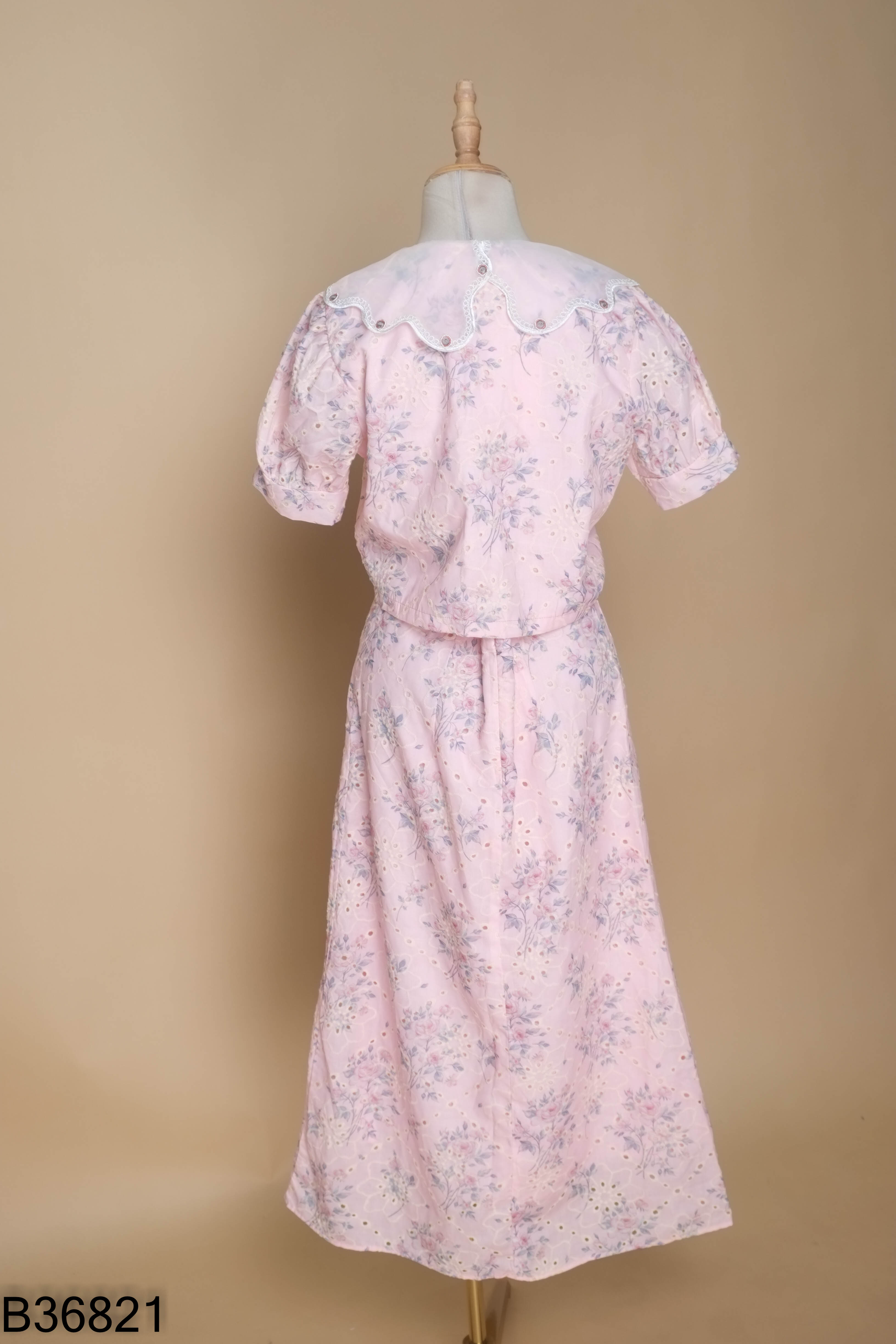 SET áo hồng hoa+ chân váy