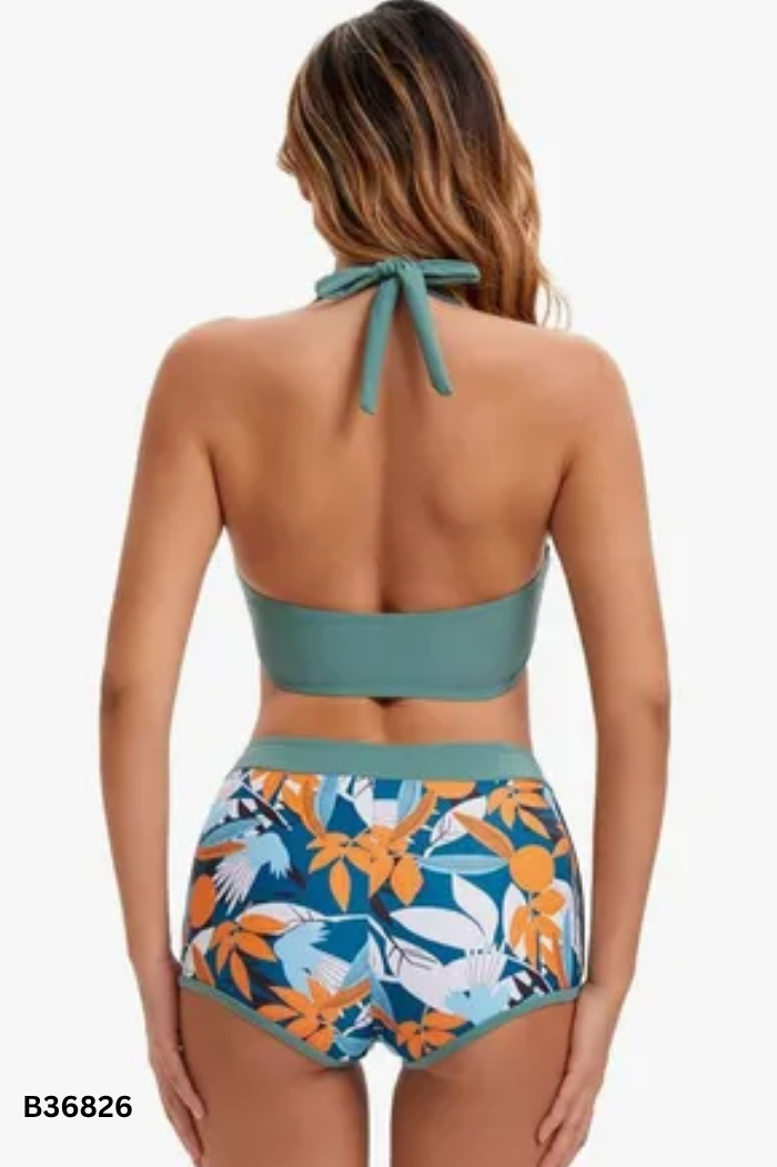 NEWTAG Bikini LOVITO xanh áo + quần