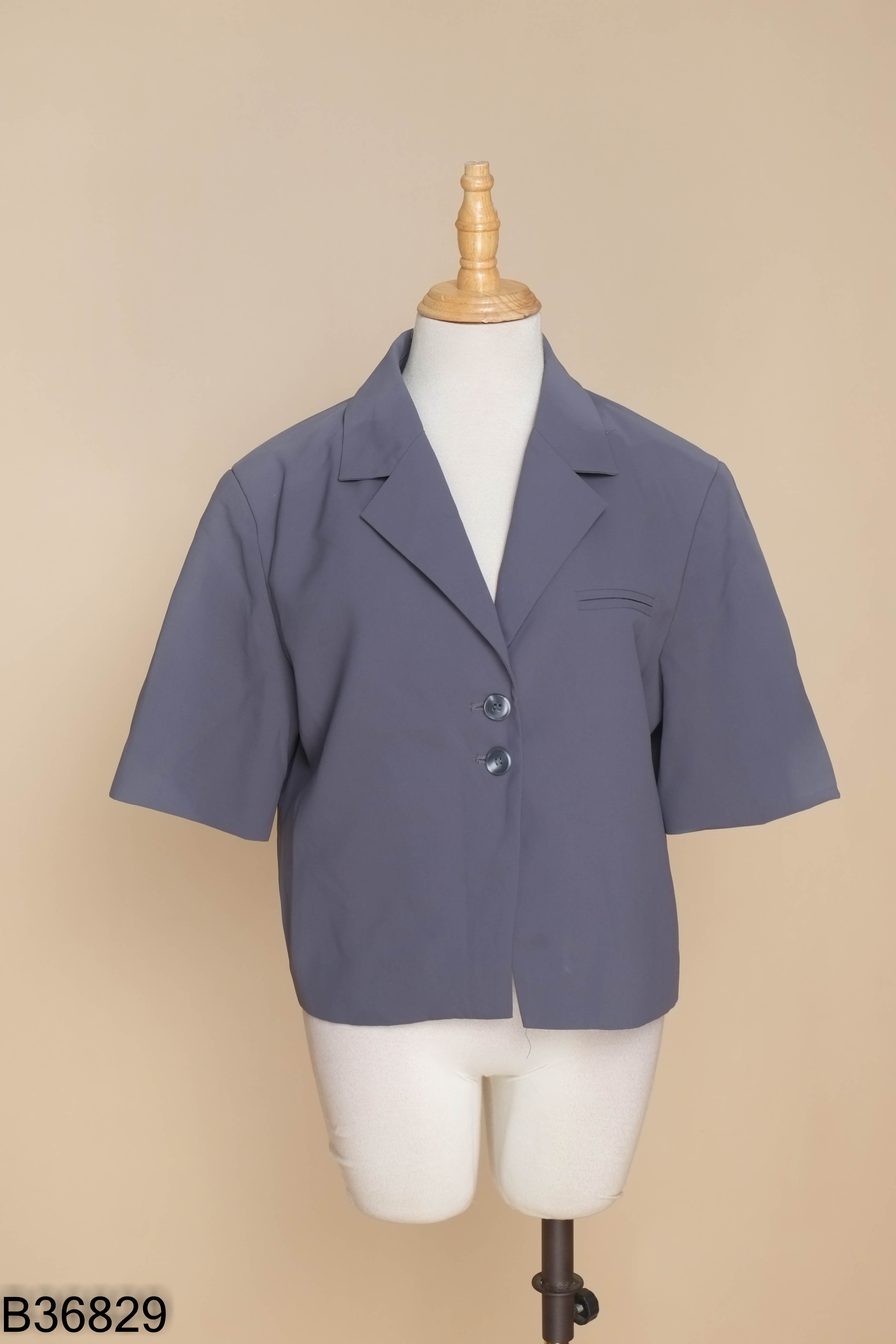 Áo THE LEMON xám cổ vest