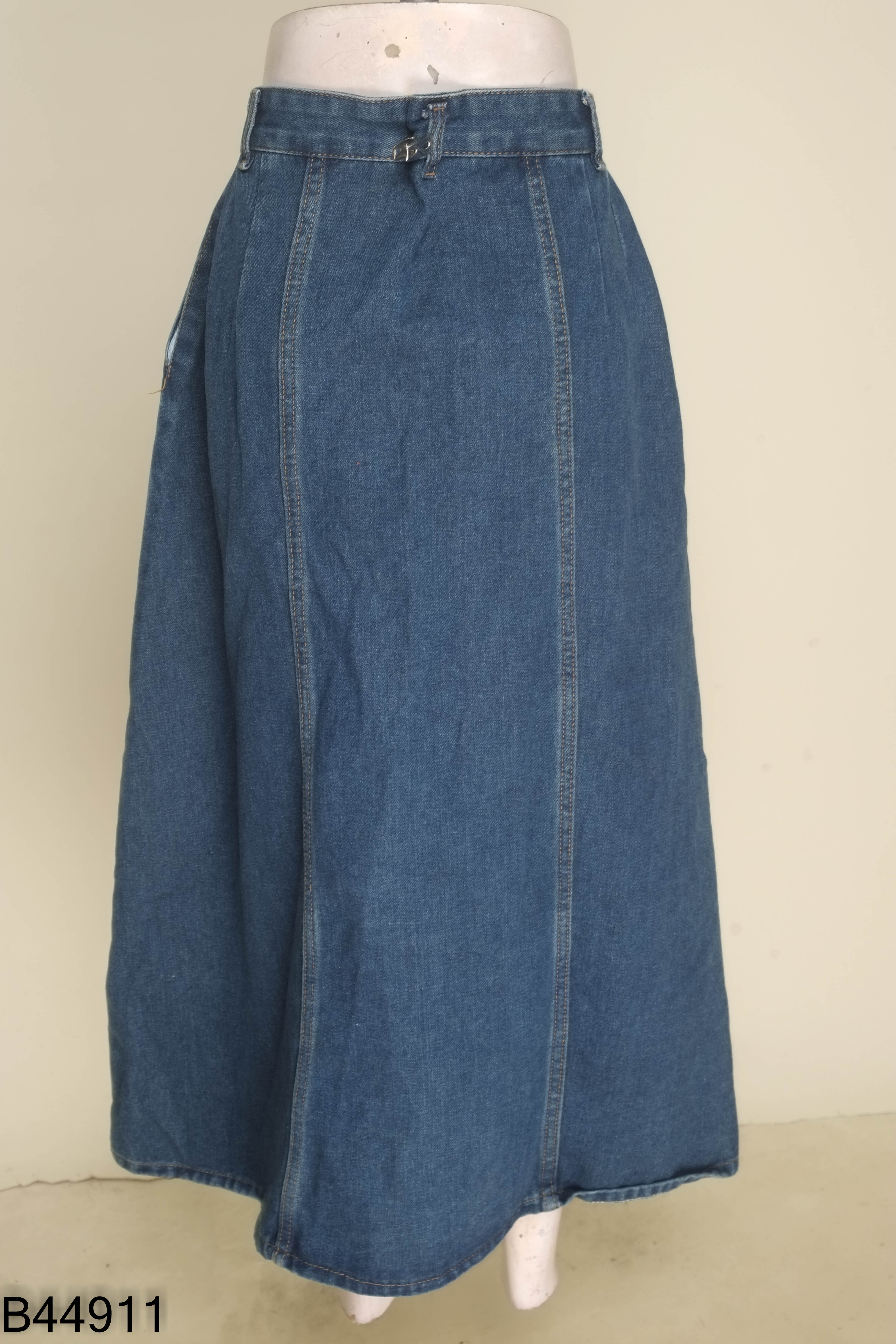 Chân váy jeans xanh dài