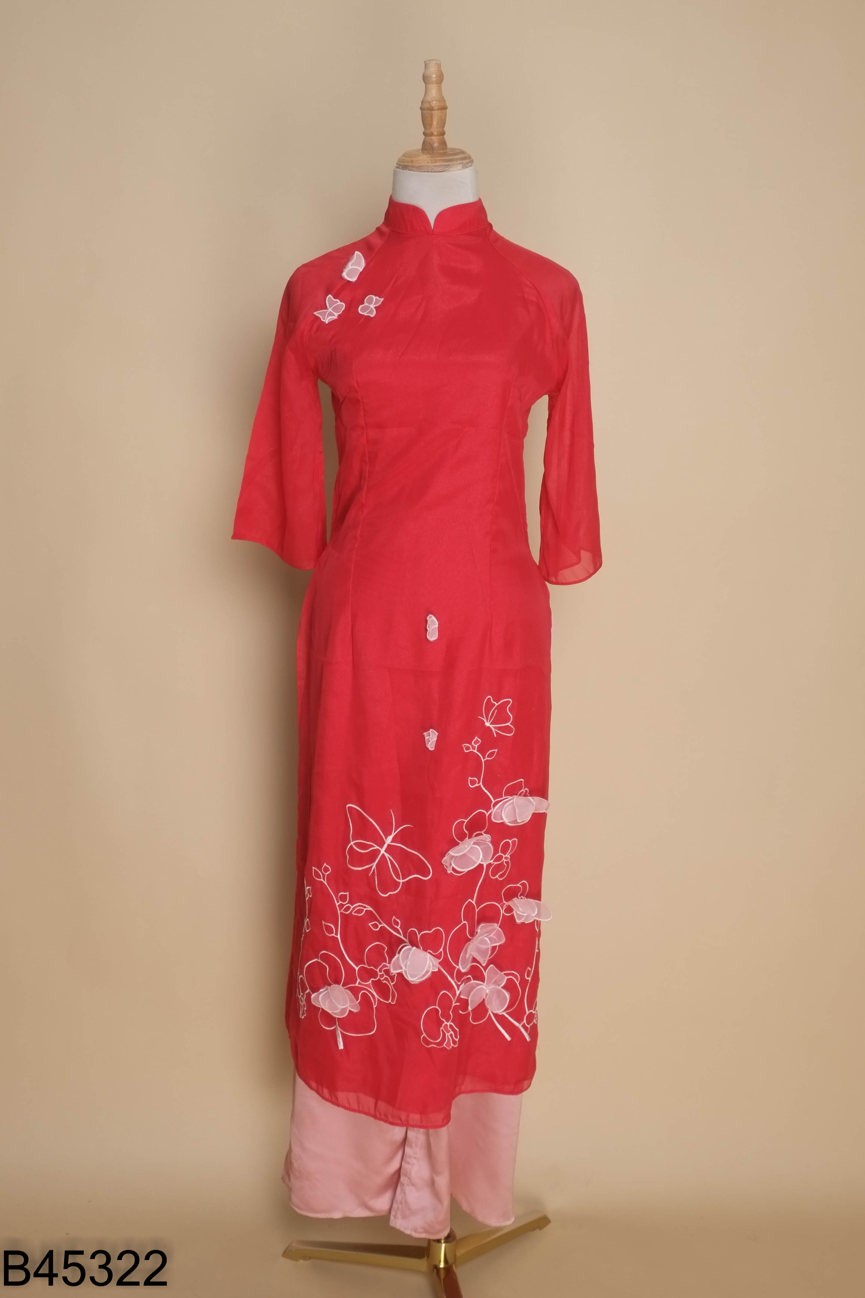 SETáo dài NẮNG đỏ+ quần hồng