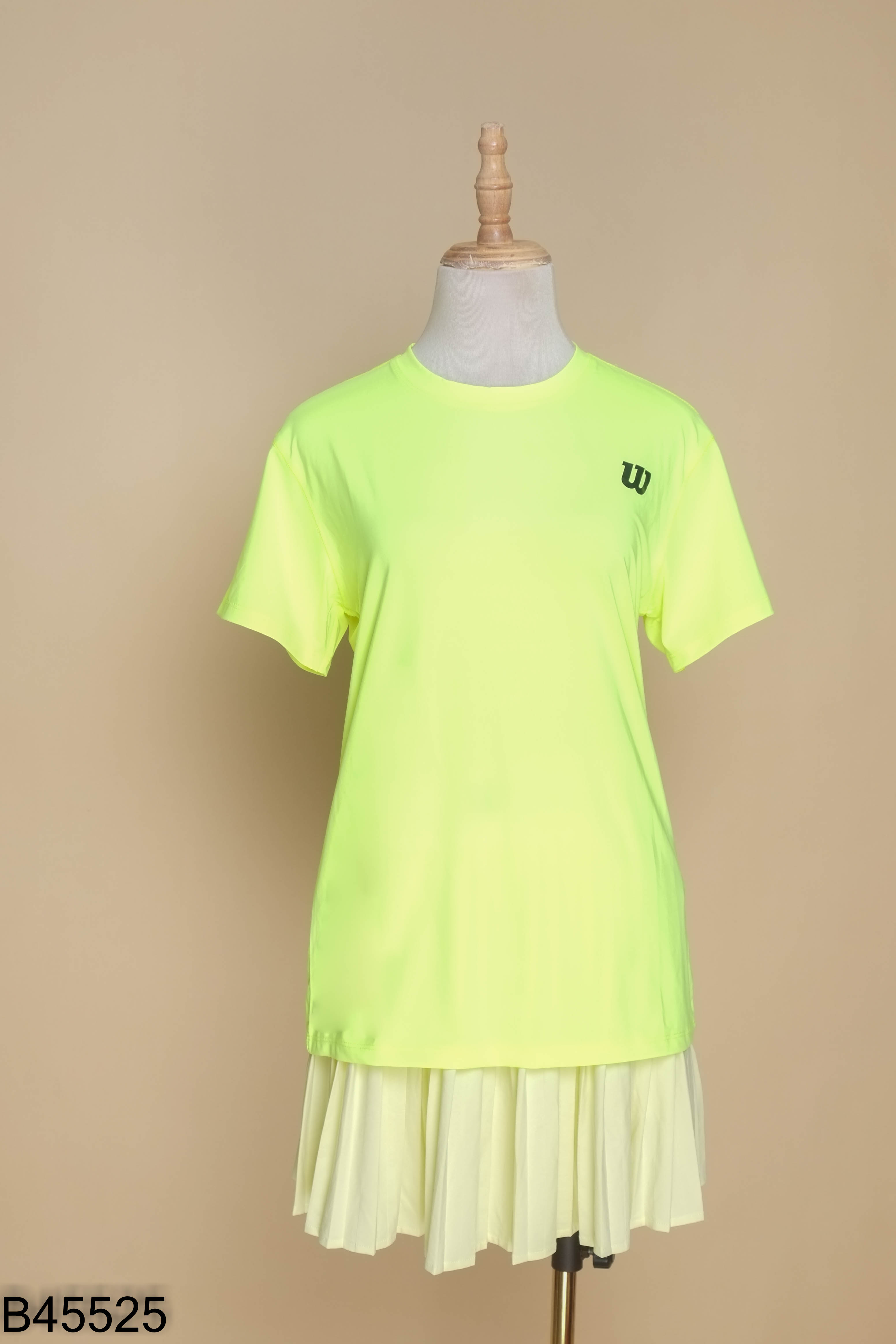 NEWTAG Set xanh neon + chân váy xanh lá