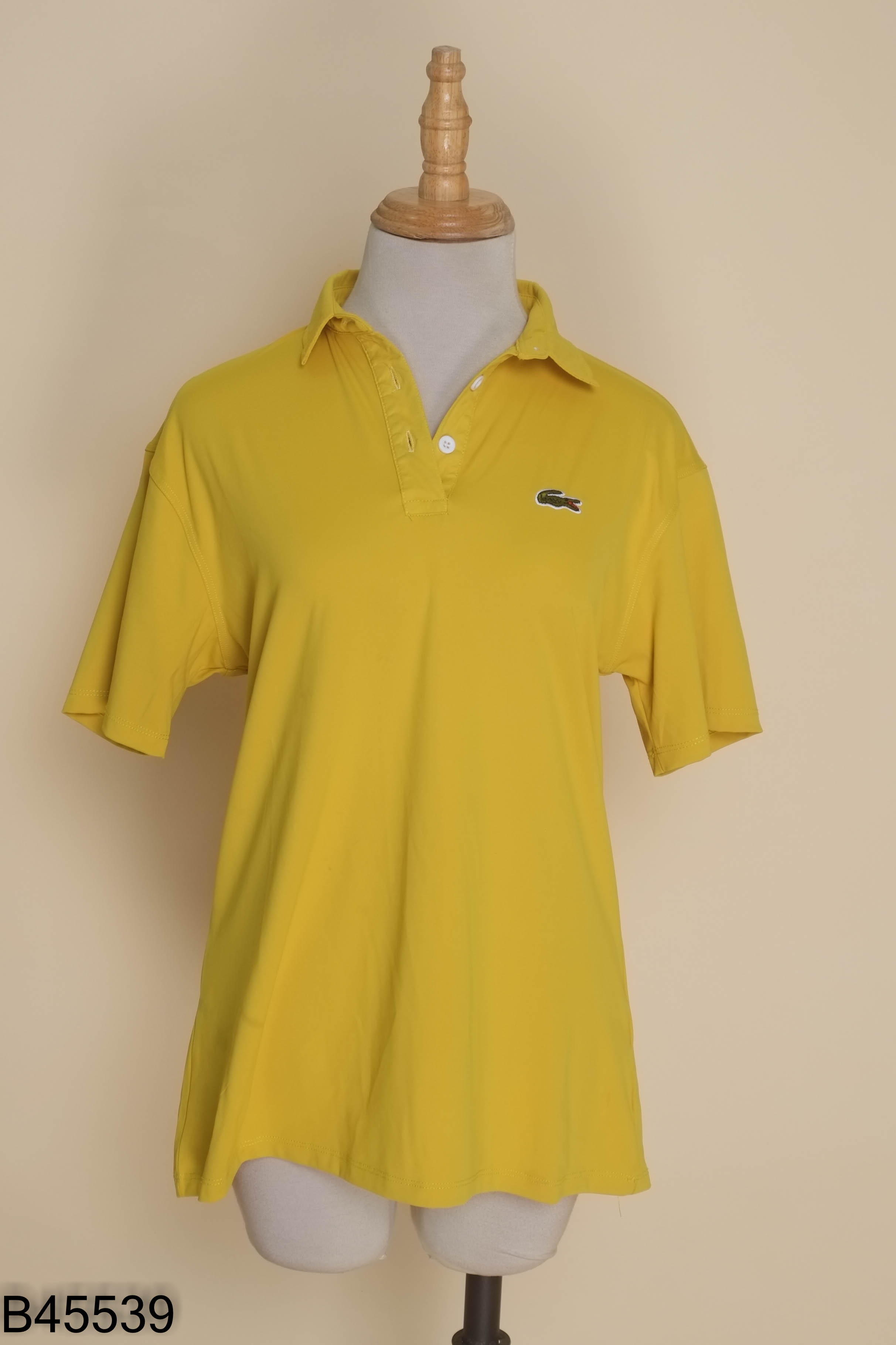 B4553910098-Áo polo LACOSTE vàng