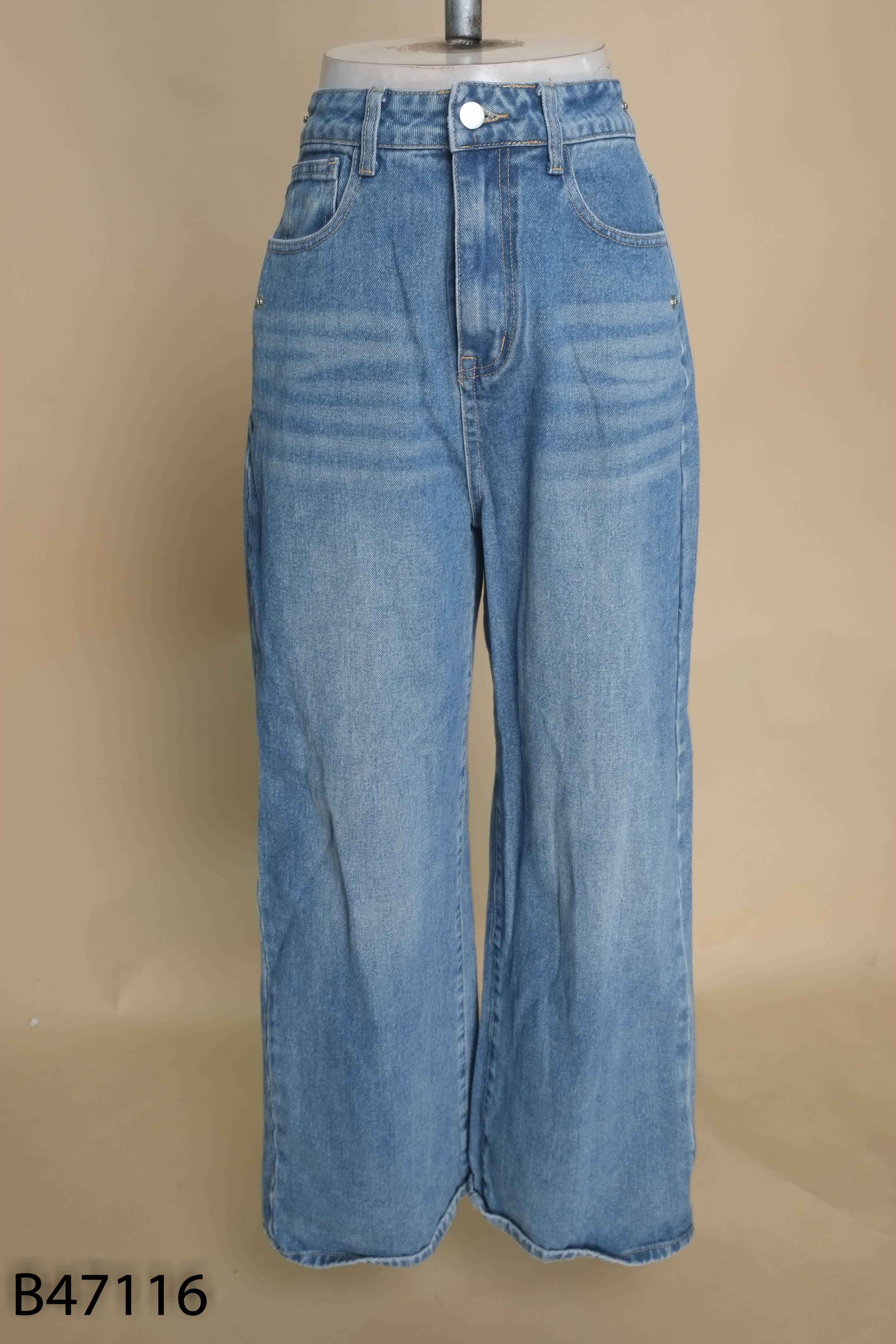 Quần jeans IN CHOOSE U xanh suông