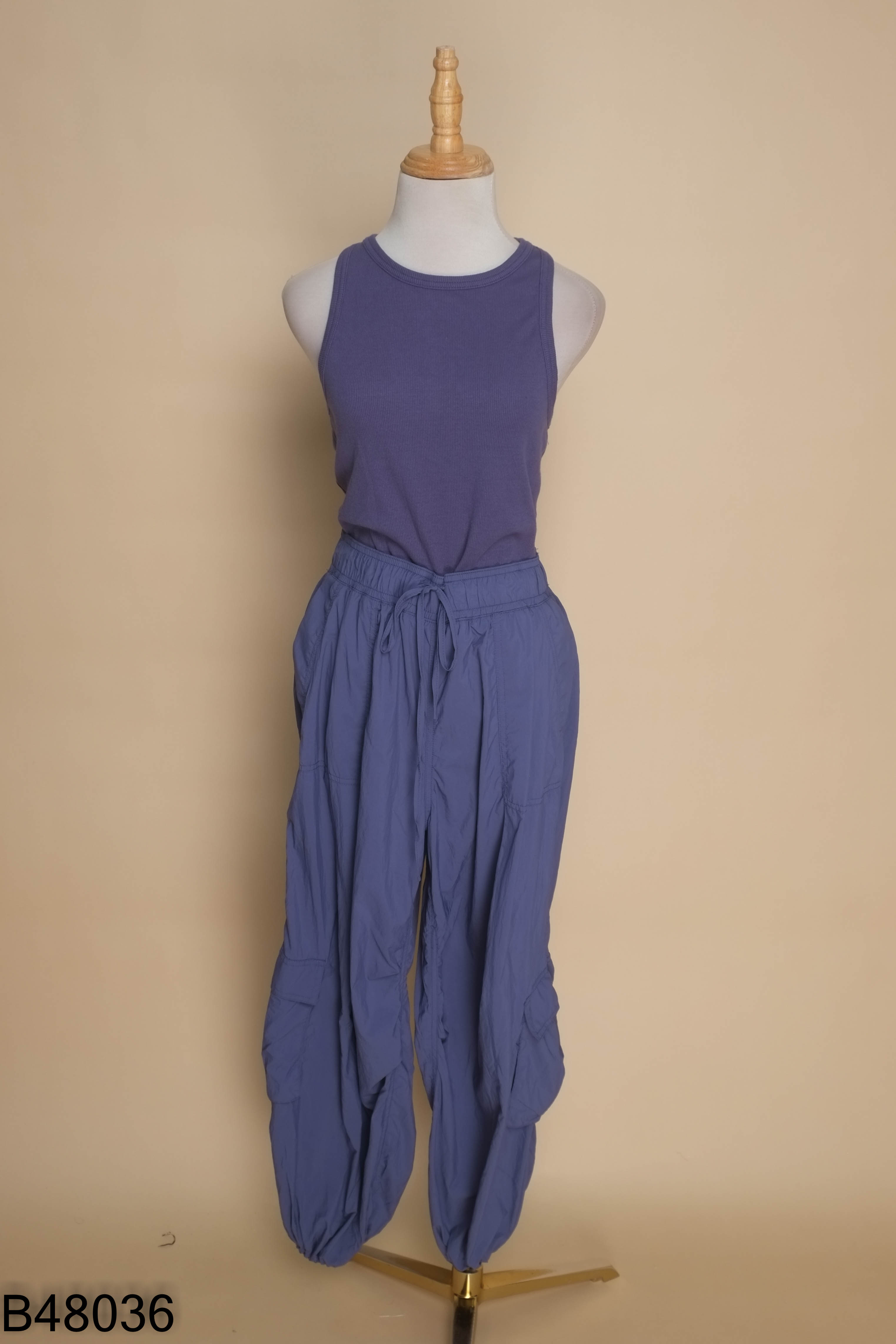 Jumpsuits sát nách xanh