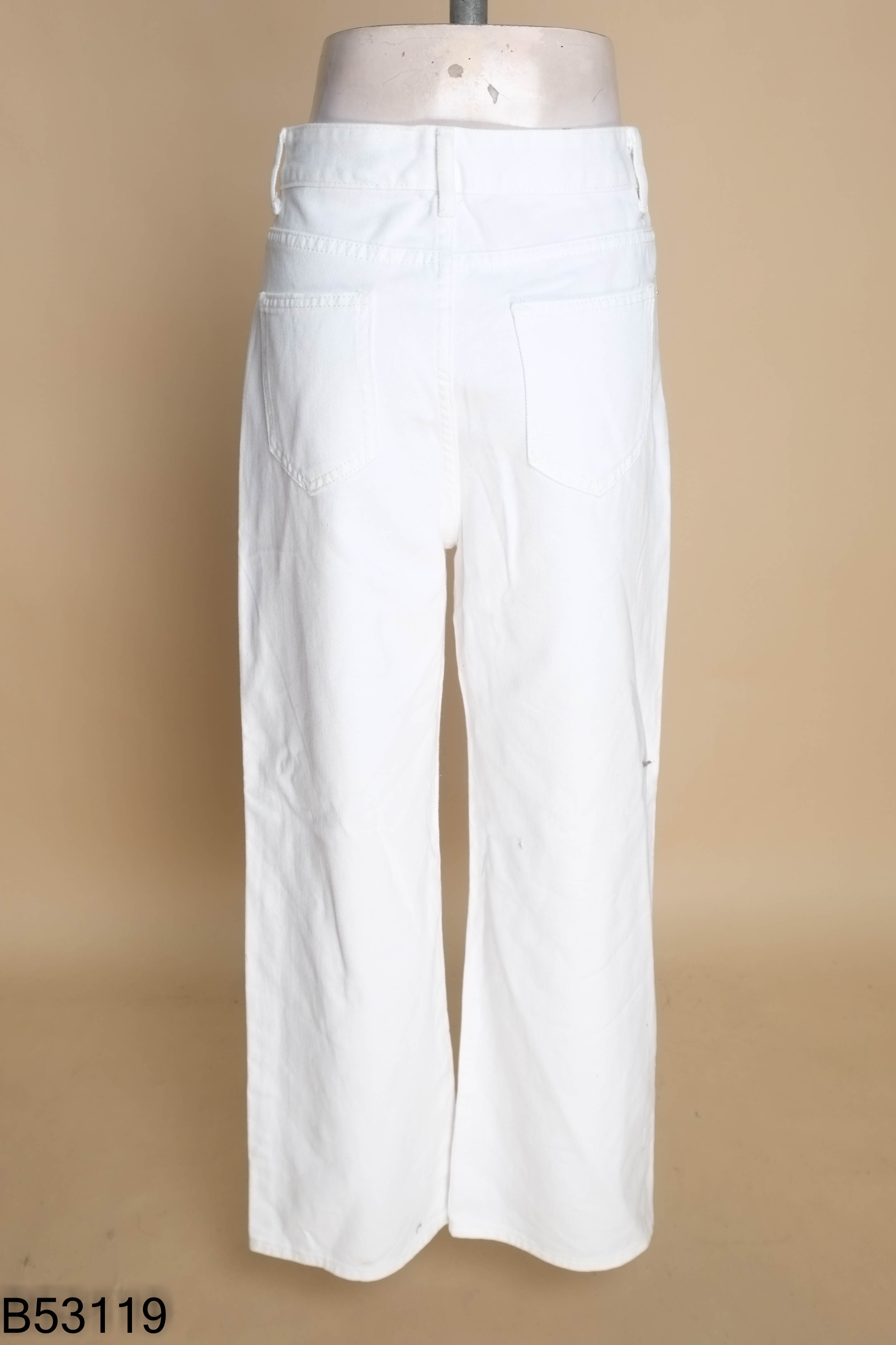 Quần jeans trắng trơn