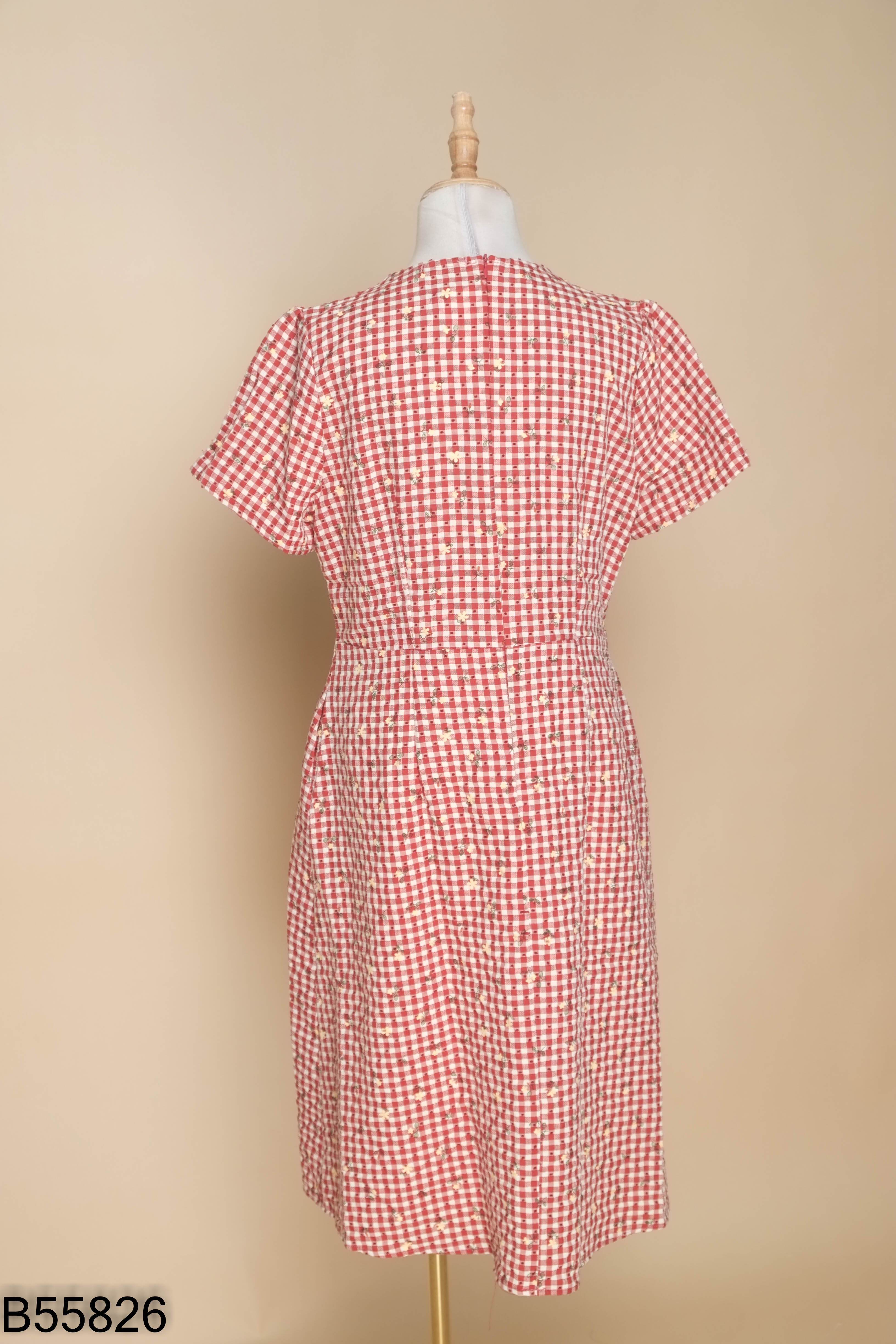 Váy VSHIRT đỏ kẻ caro