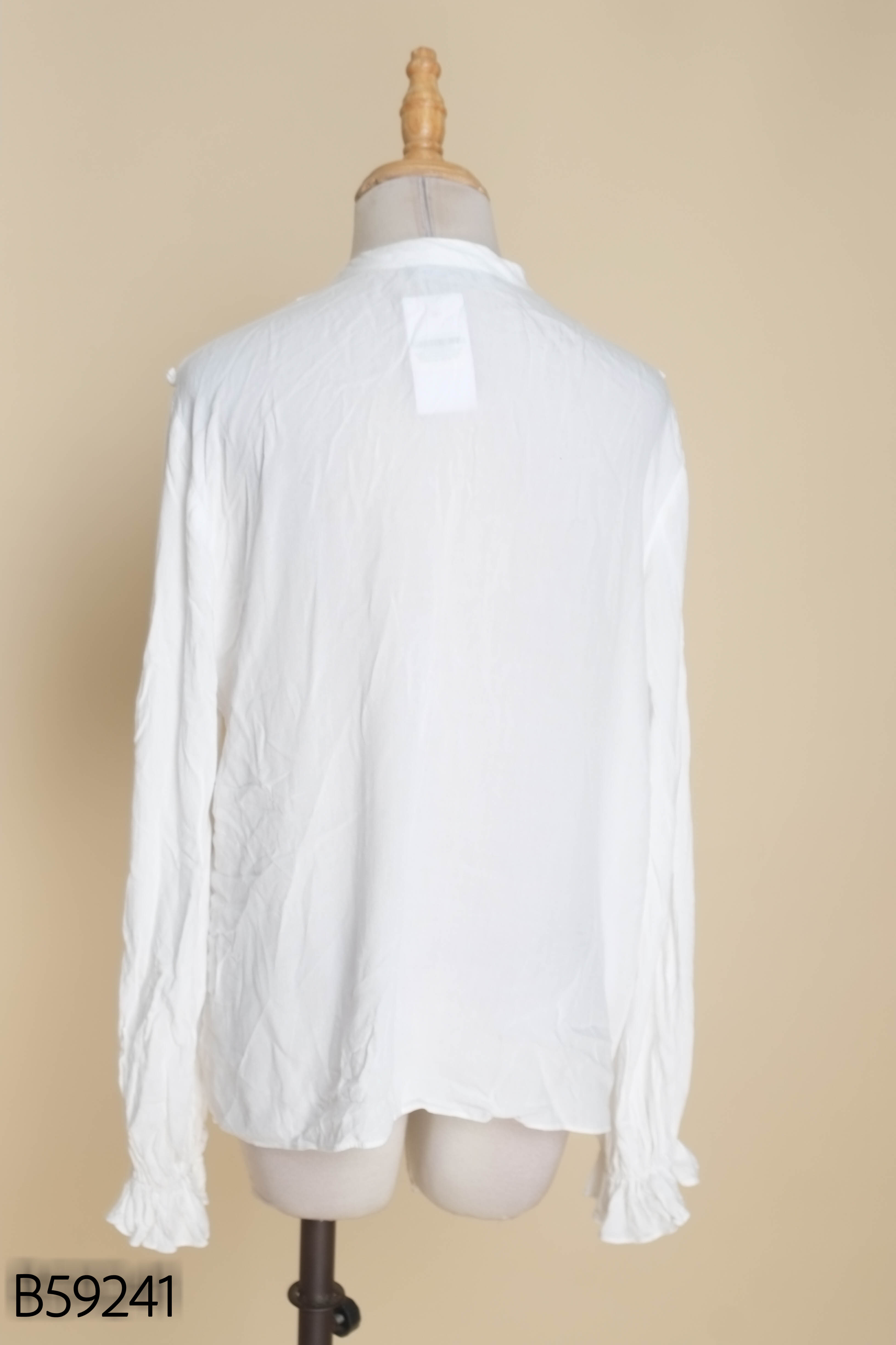 Áo sơ mi ZARA linen trắng