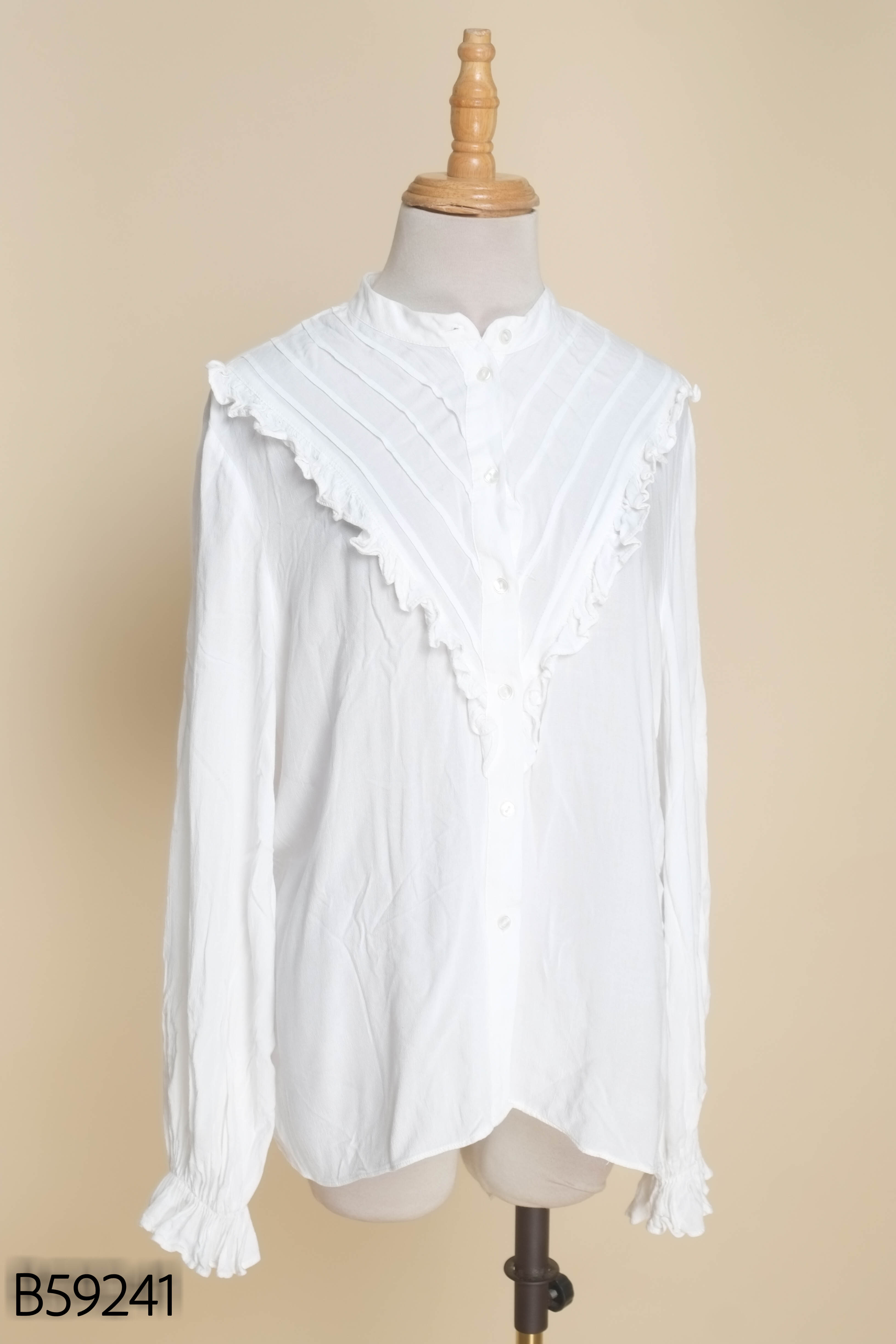 Áo sơ mi ZARA linen trắng