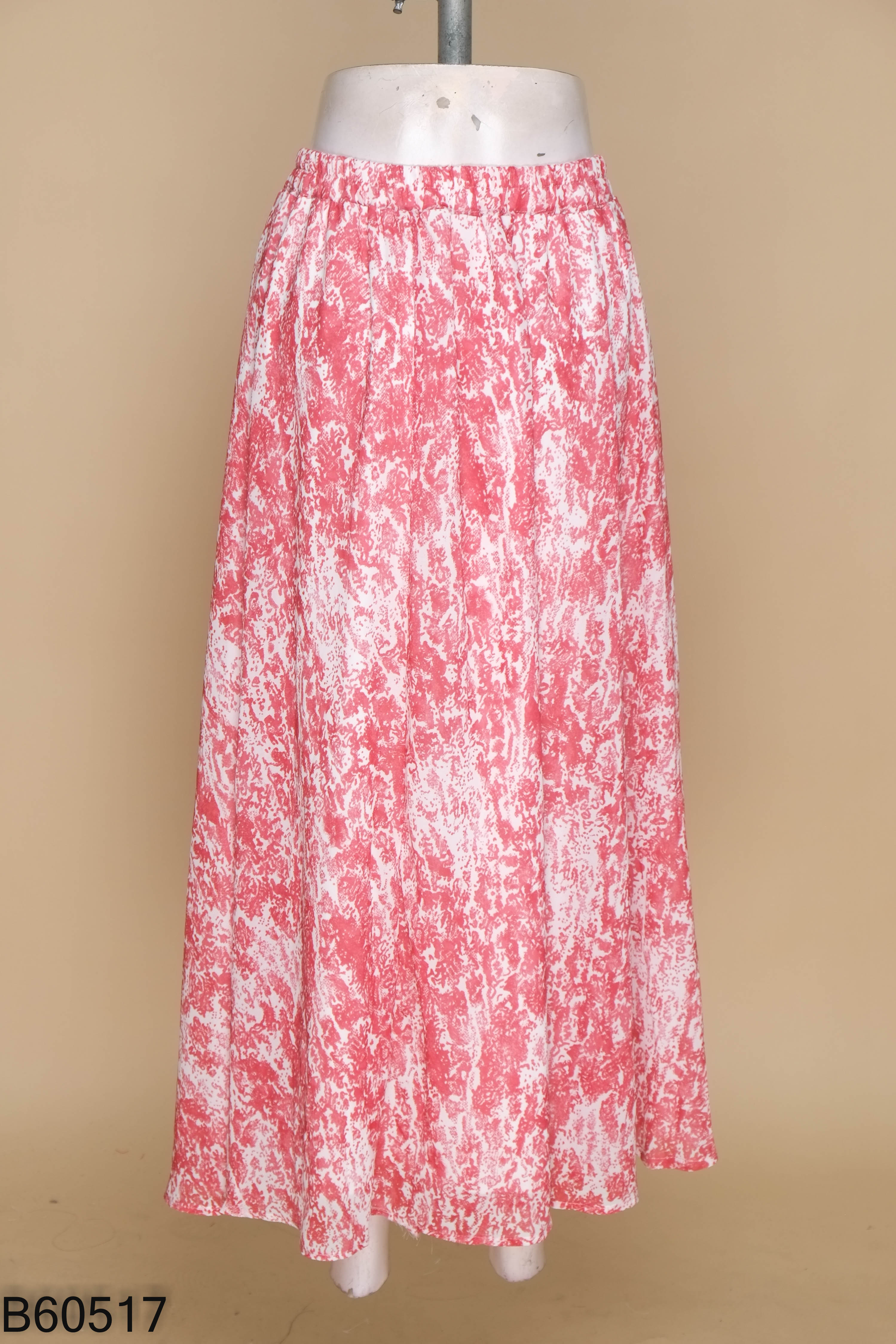 NEWTAG Chân váy MELIA đỏ loang trắng