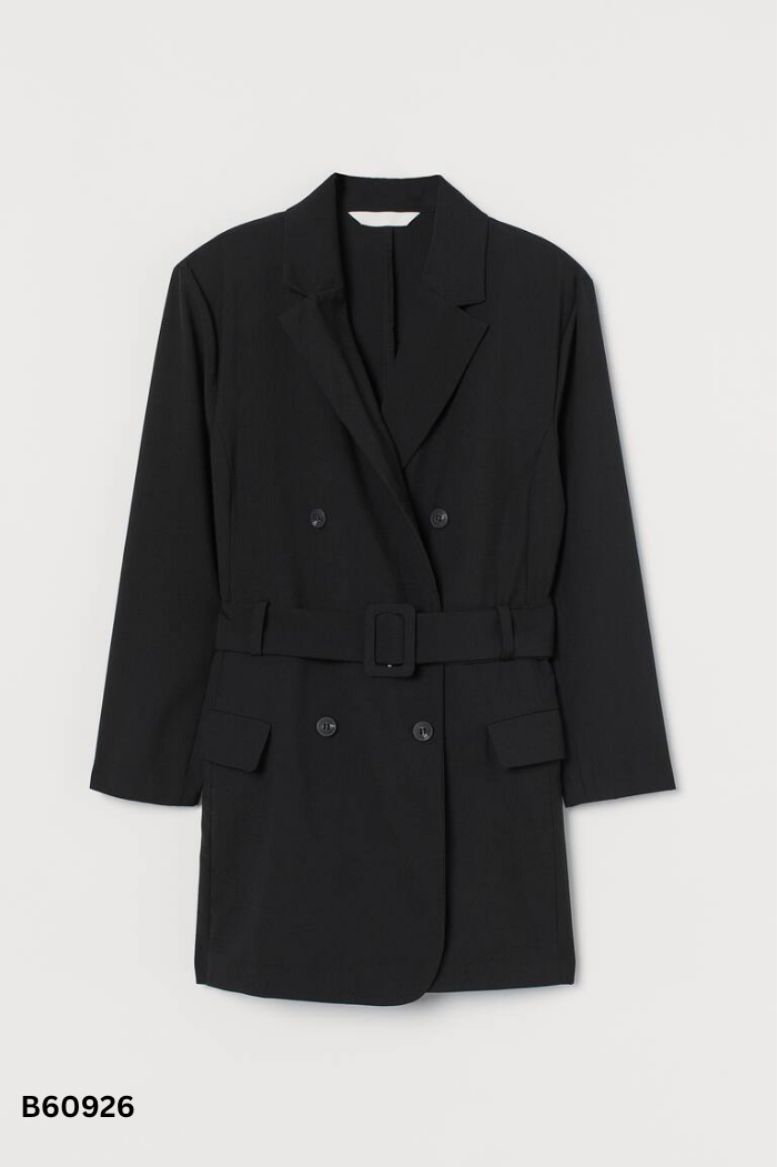 Jumpsuit HM đen cổ vest