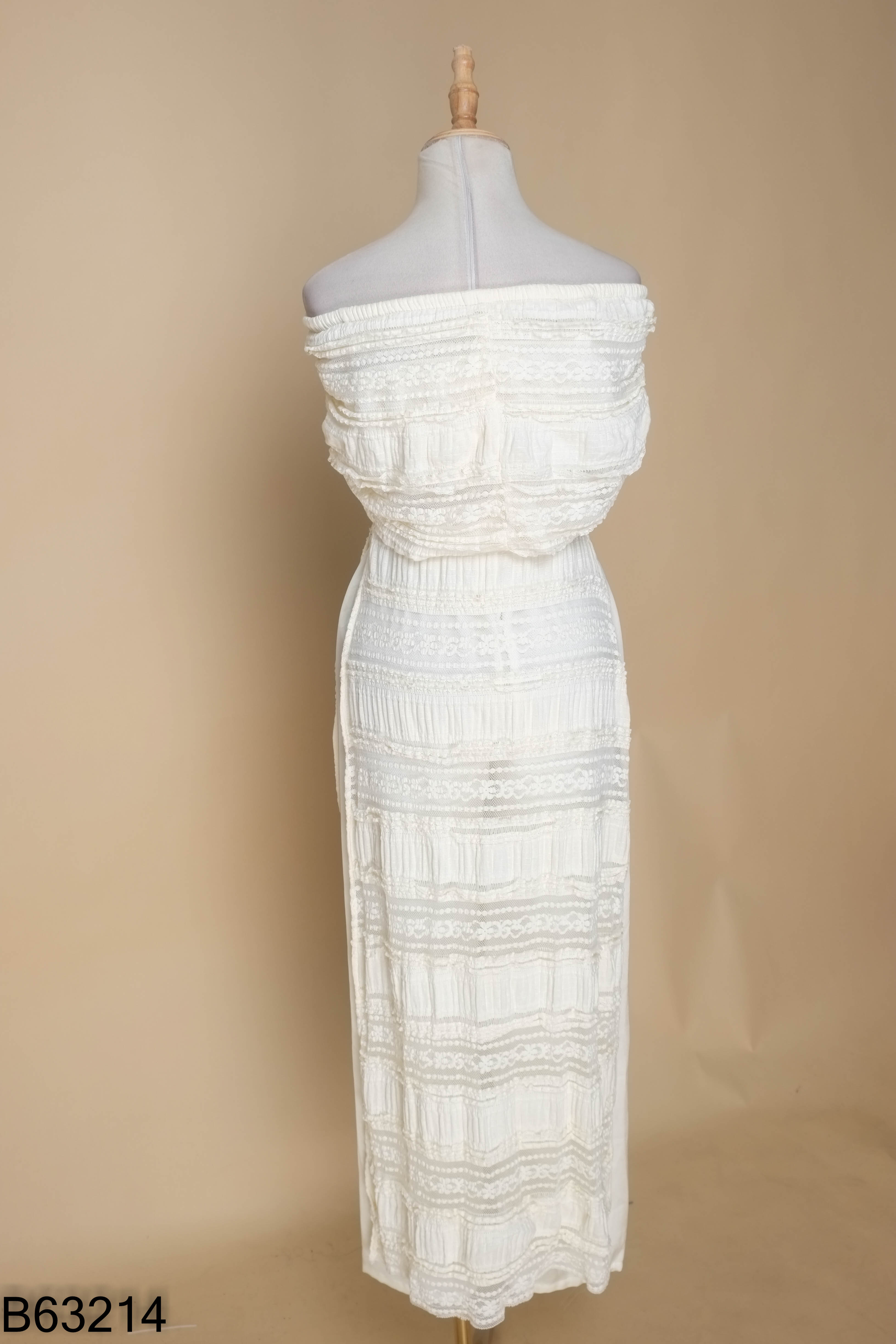 Set COSY be áo dài ren + quần lụa