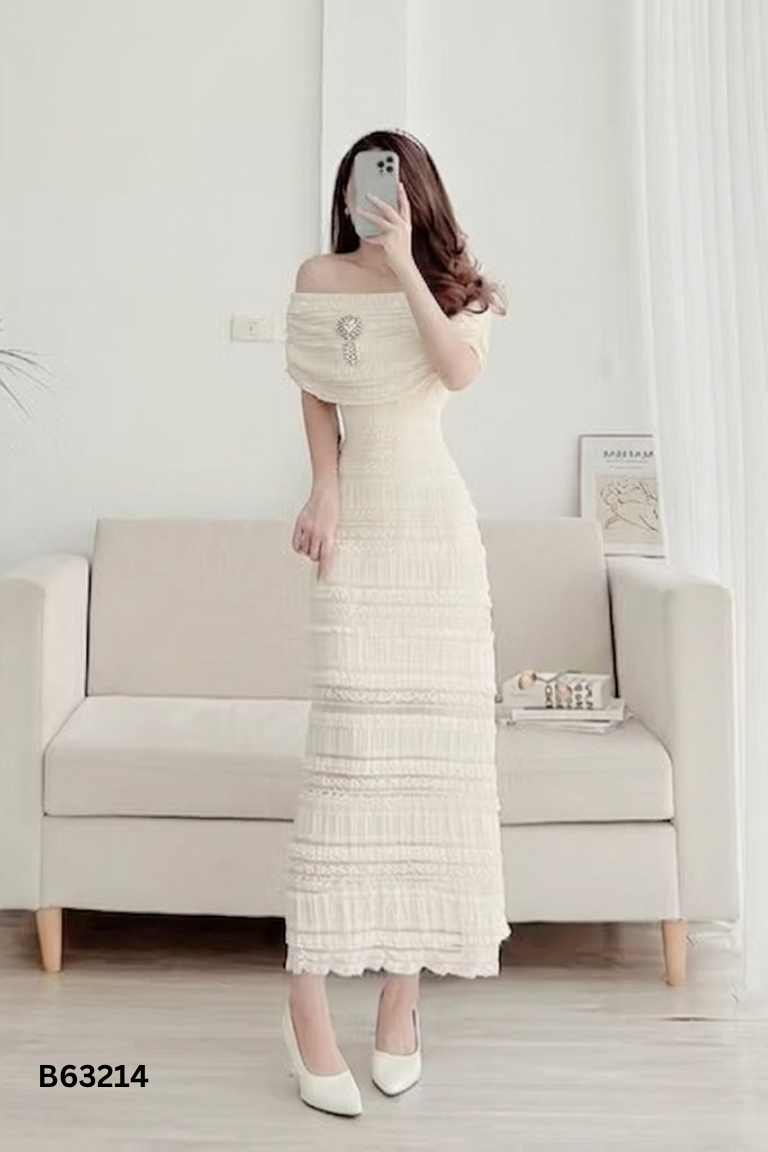 Set COSY be áo dài ren + quần lụa