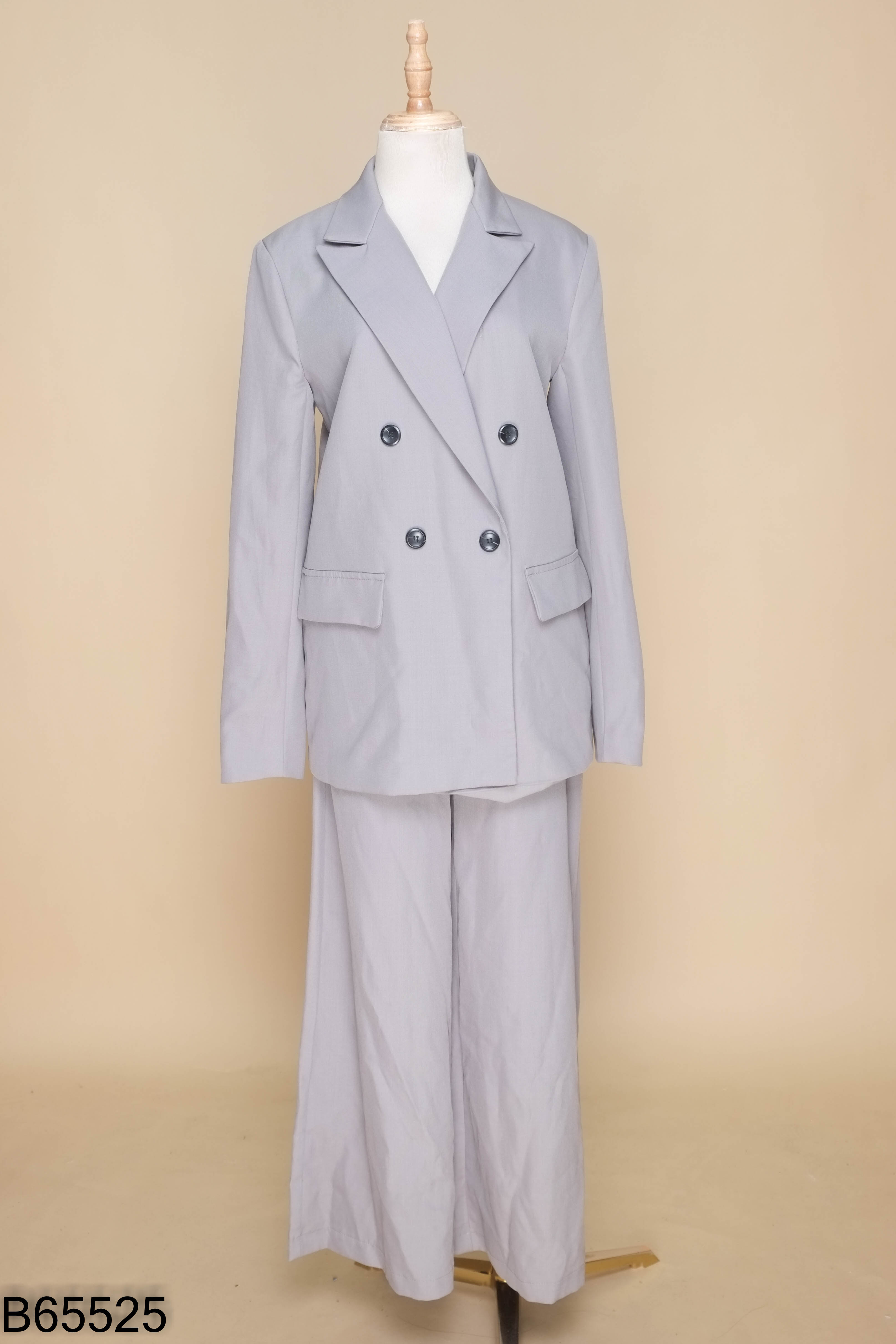 Set SHEIN xám áo khoác + quần dài
