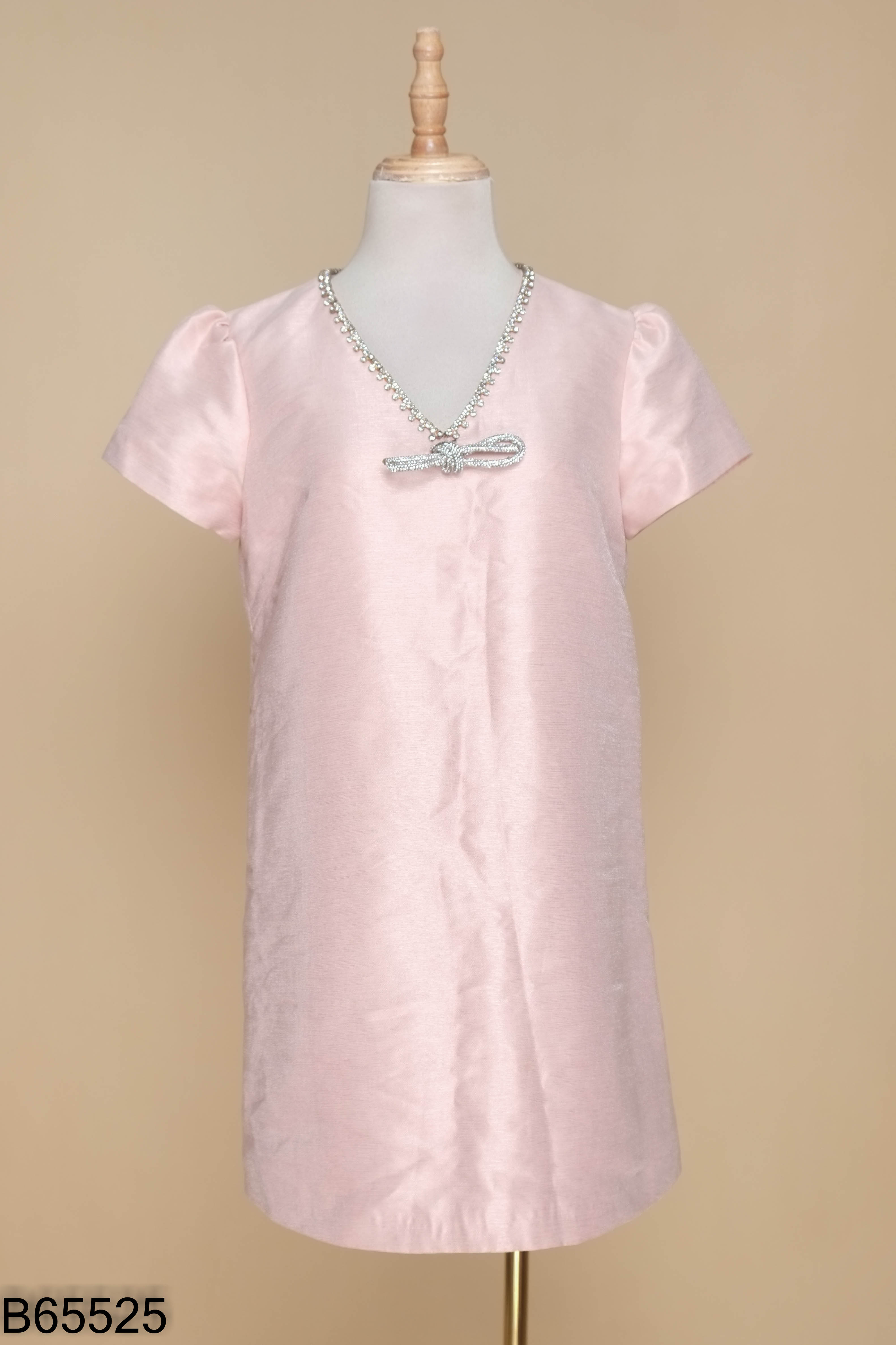 Váy JOIE DES ROSES hồng đính đá