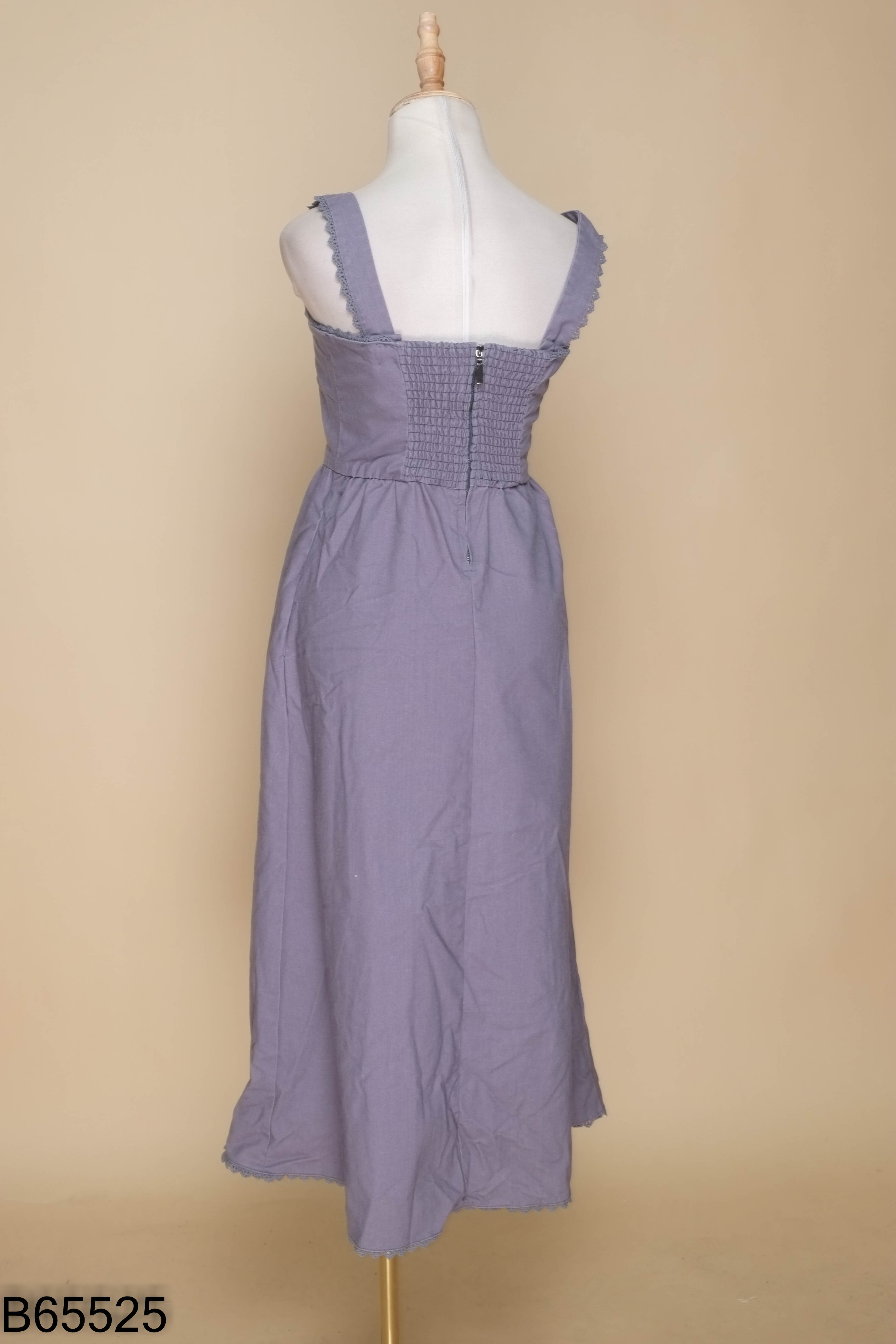 Váy ZARA (xuất) linen xanh