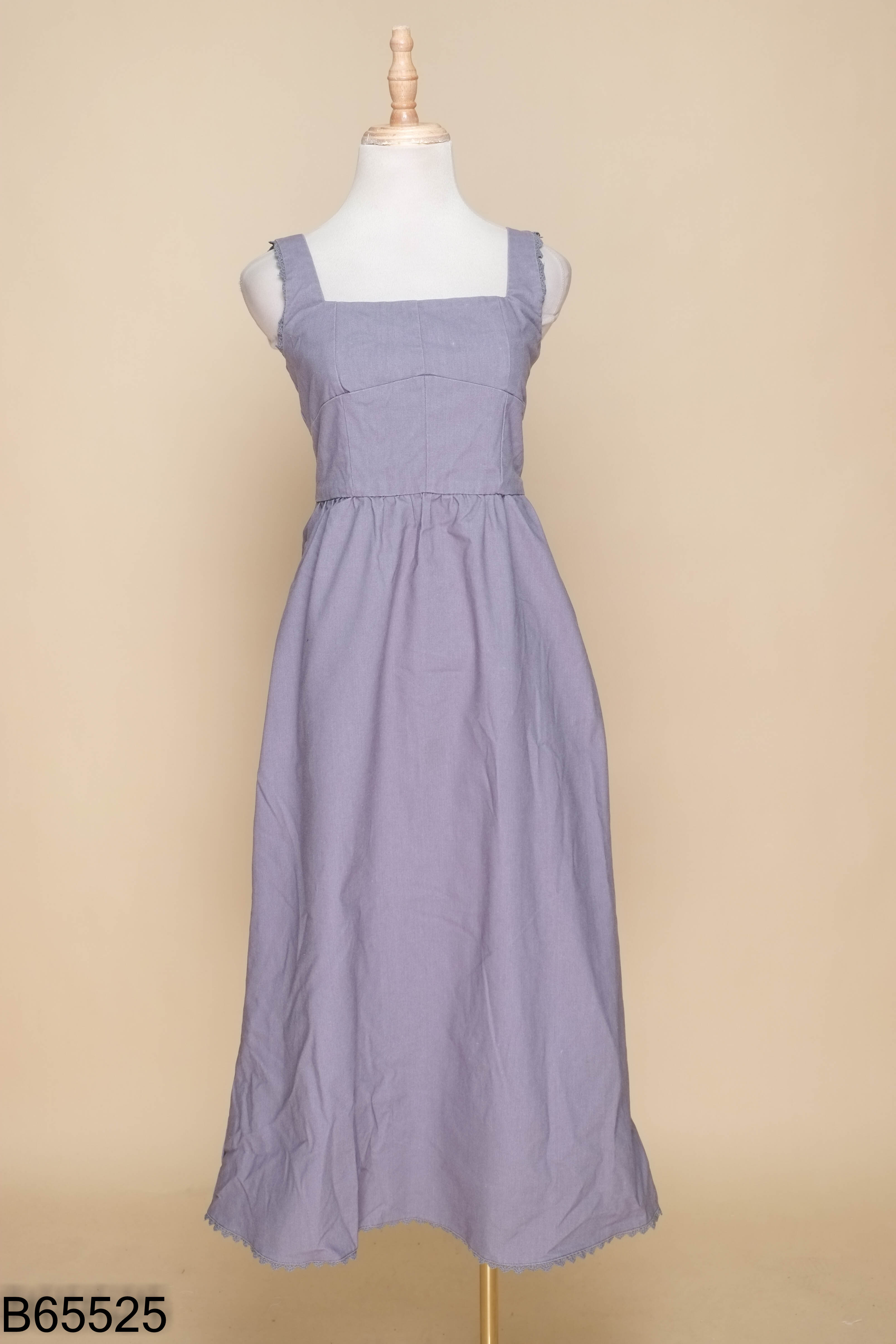 Váy ZARA (xuất) linen xanh