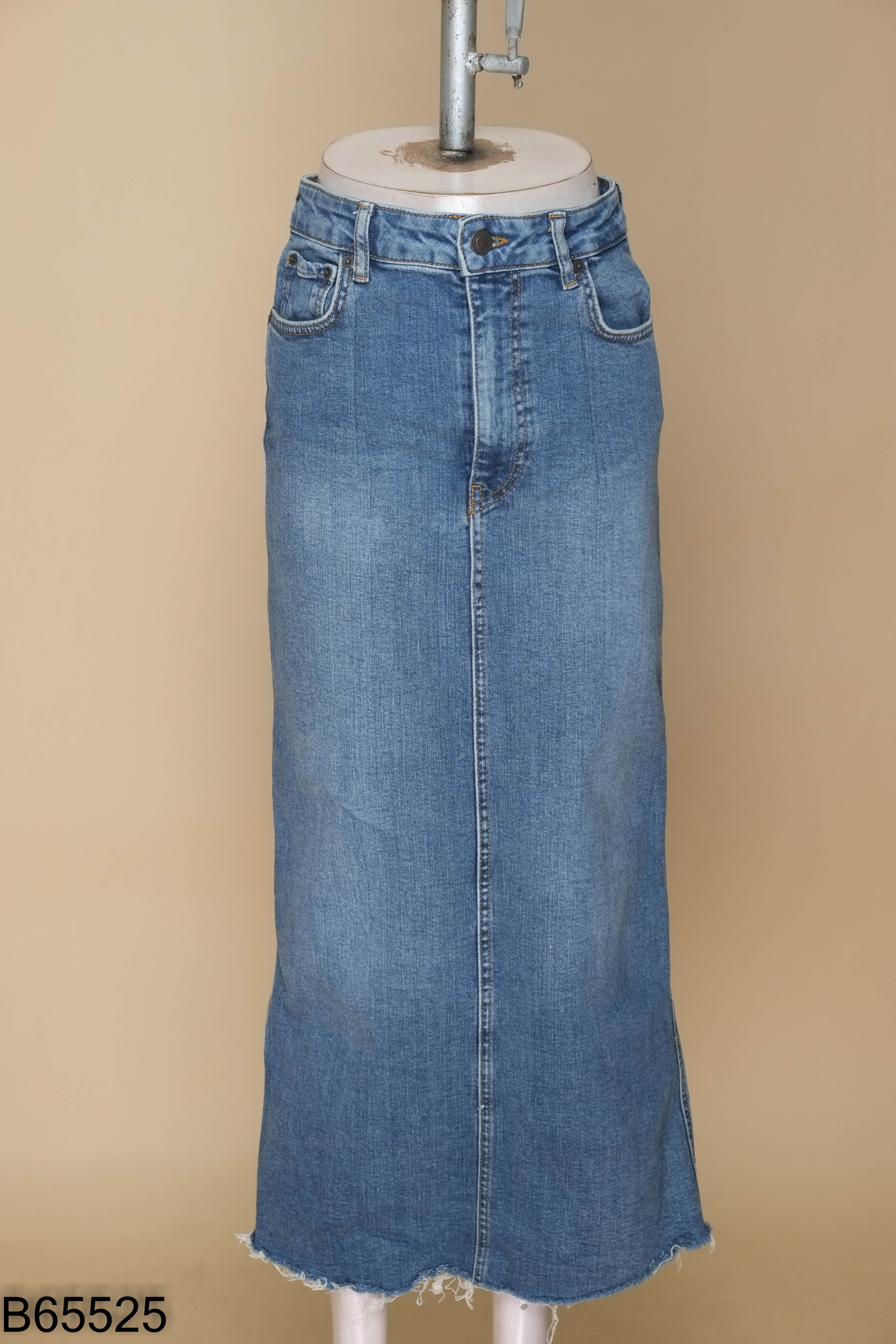 Chân váy ZARA jeans xanh