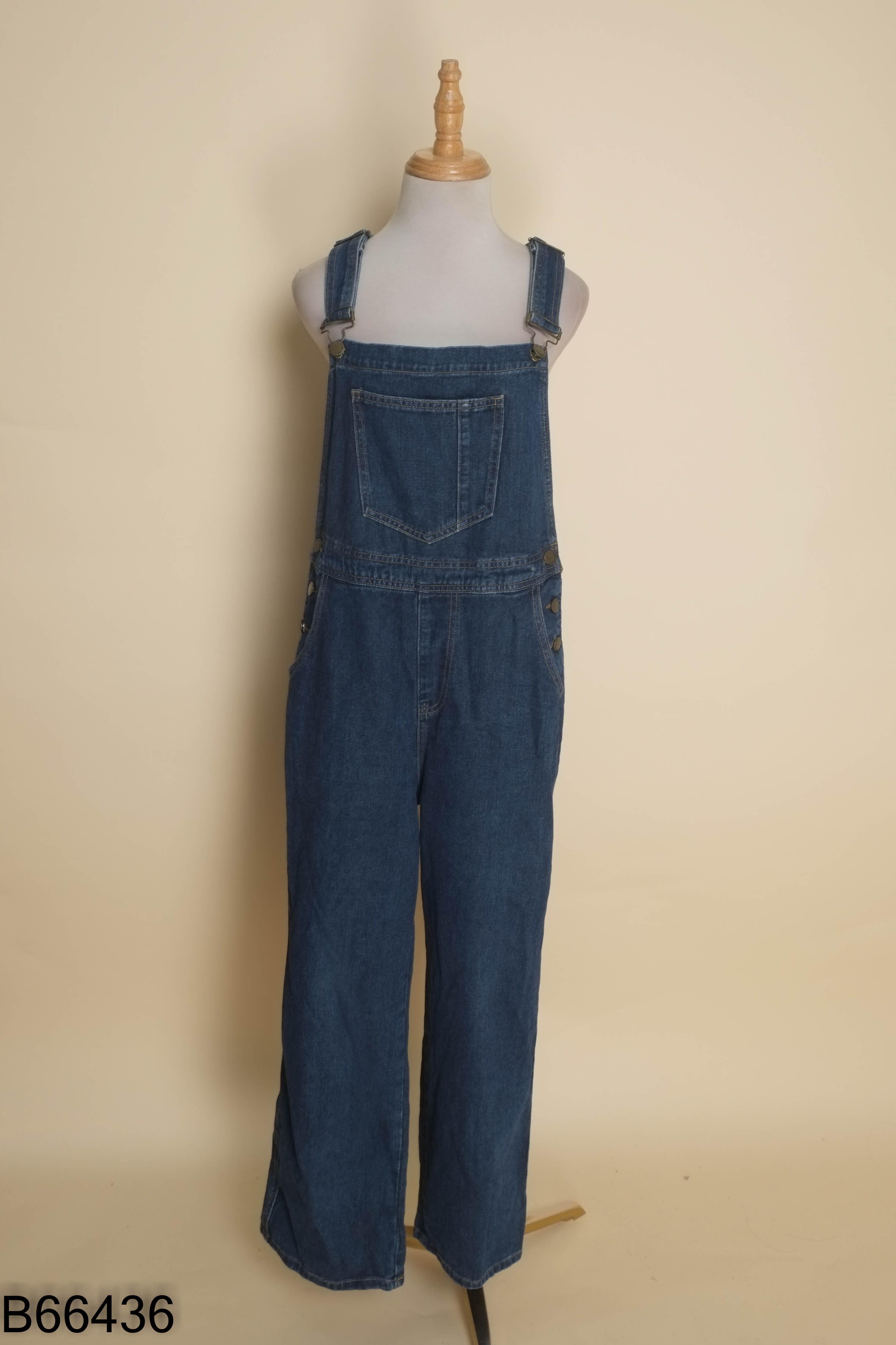 Jumpsuit jean xanh đậm