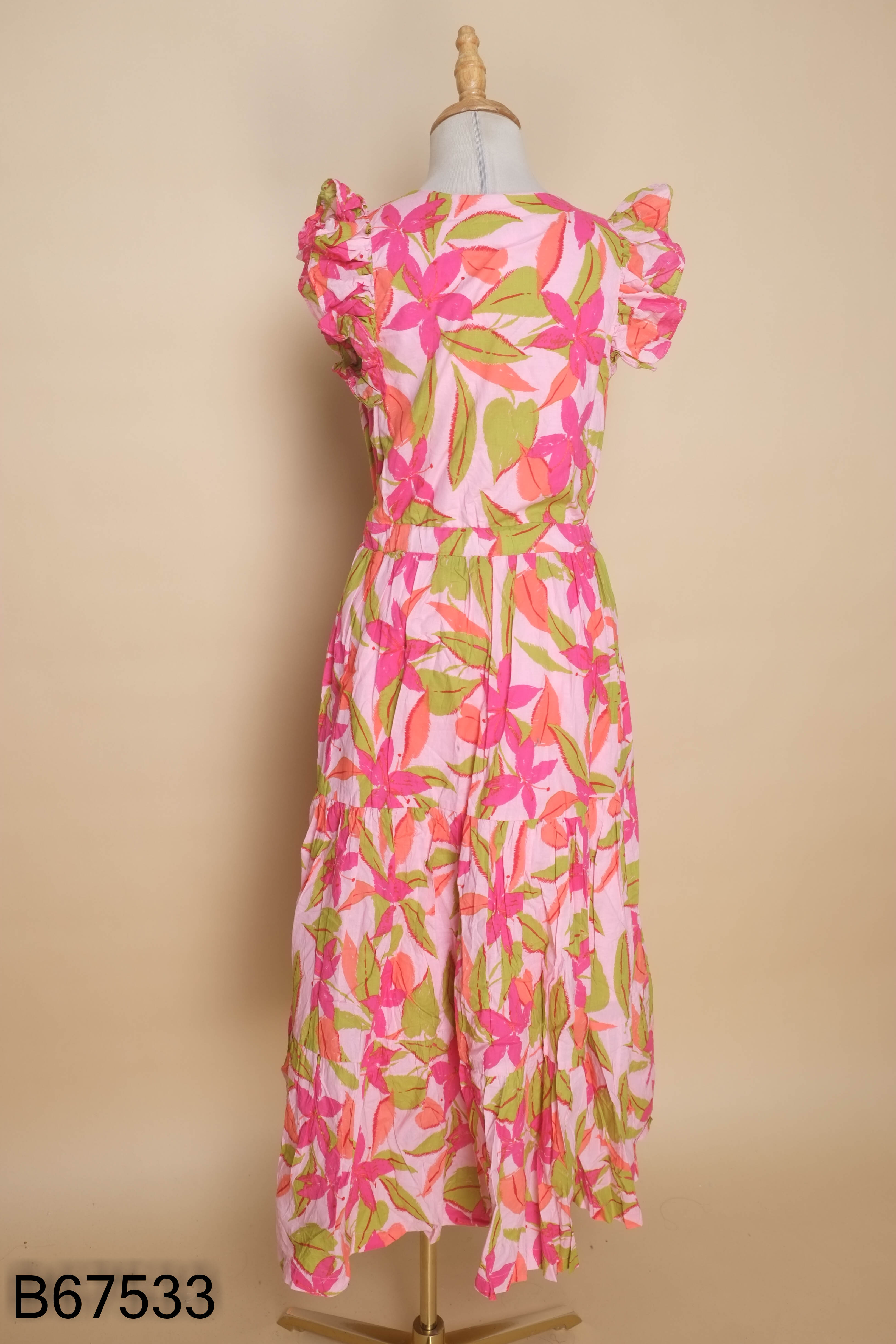 Váy TAYLOR DRESS hồng hoa