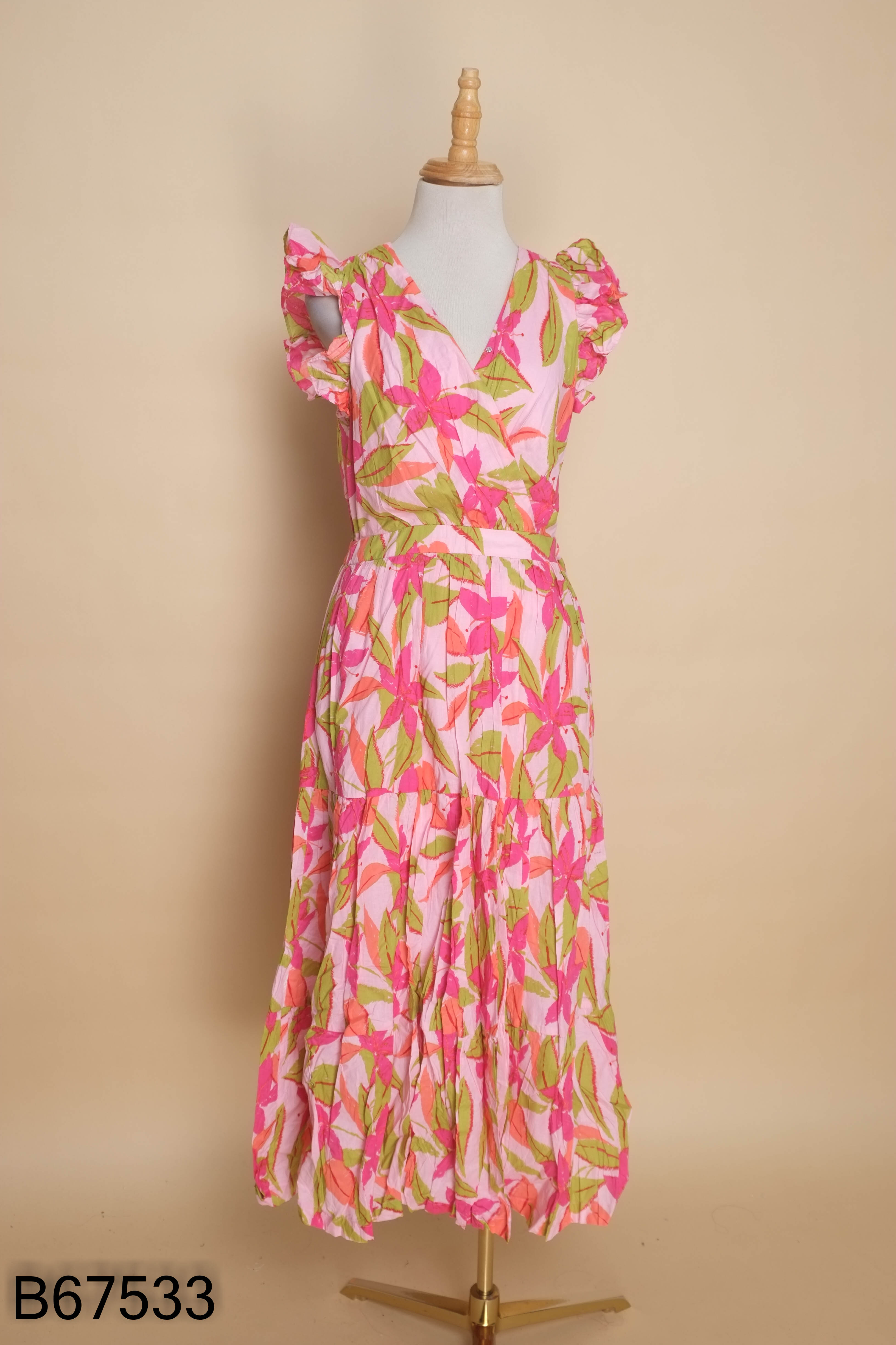 Váy TAYLOR DRESS hồng hoa