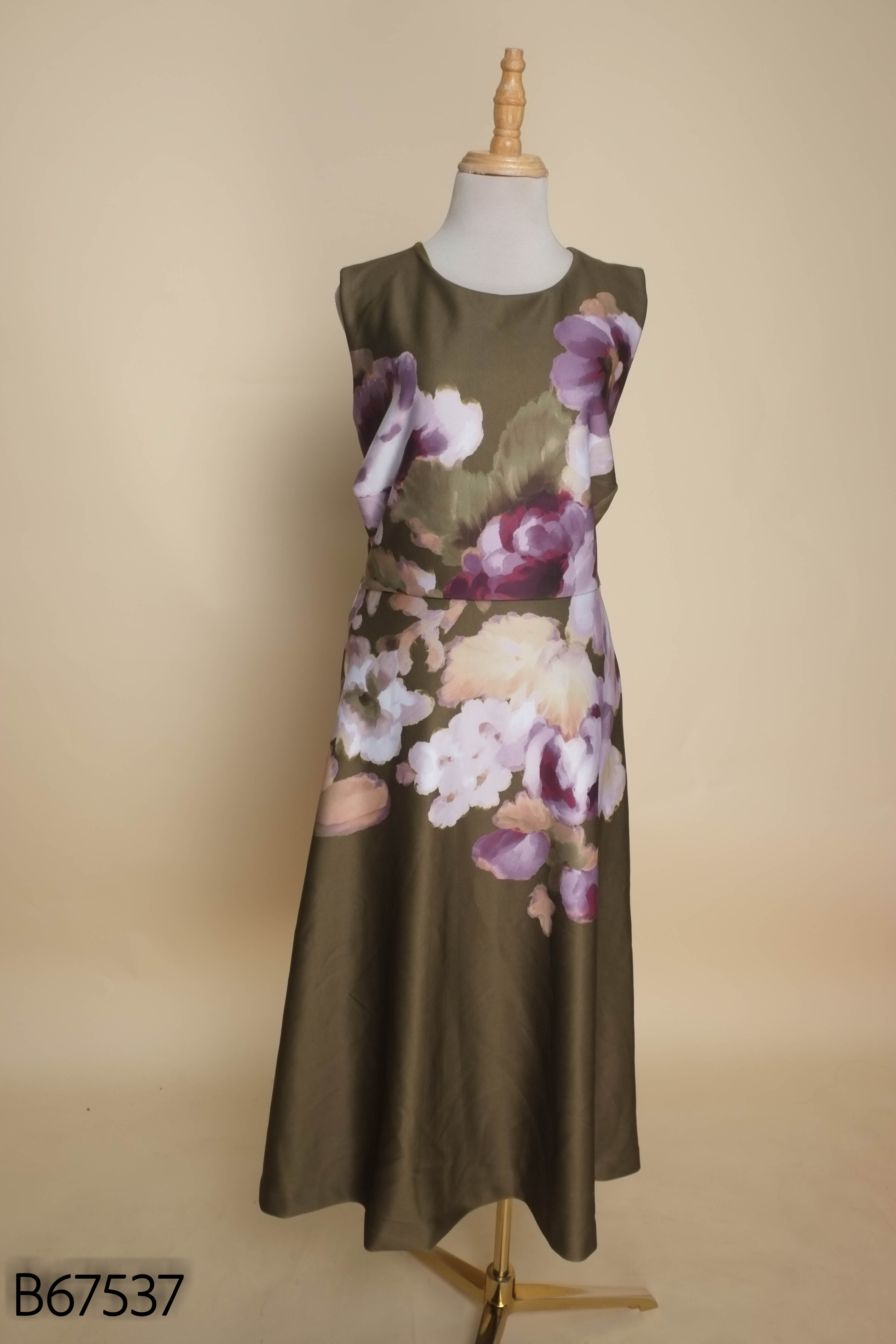 Váy xanh ANNE KLEIN họa tiết hoa