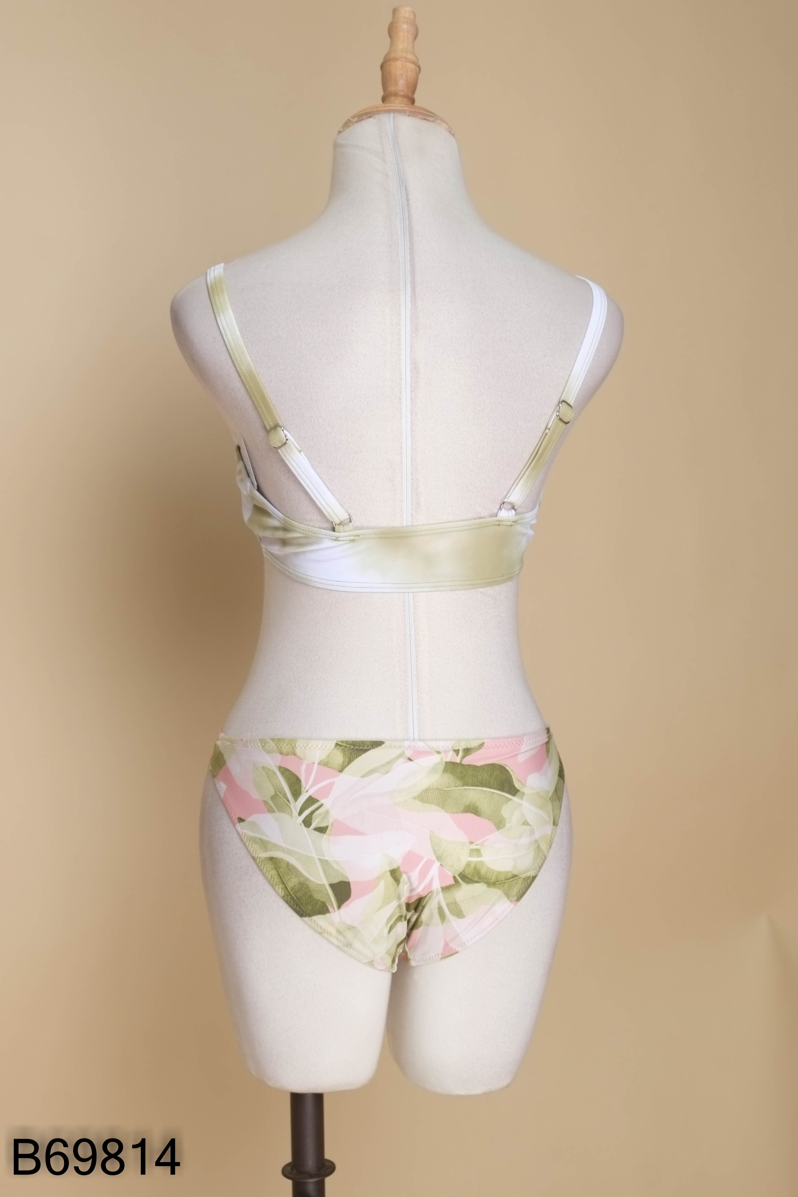 Set bikini áo SHEIN + quần HM loang xanh