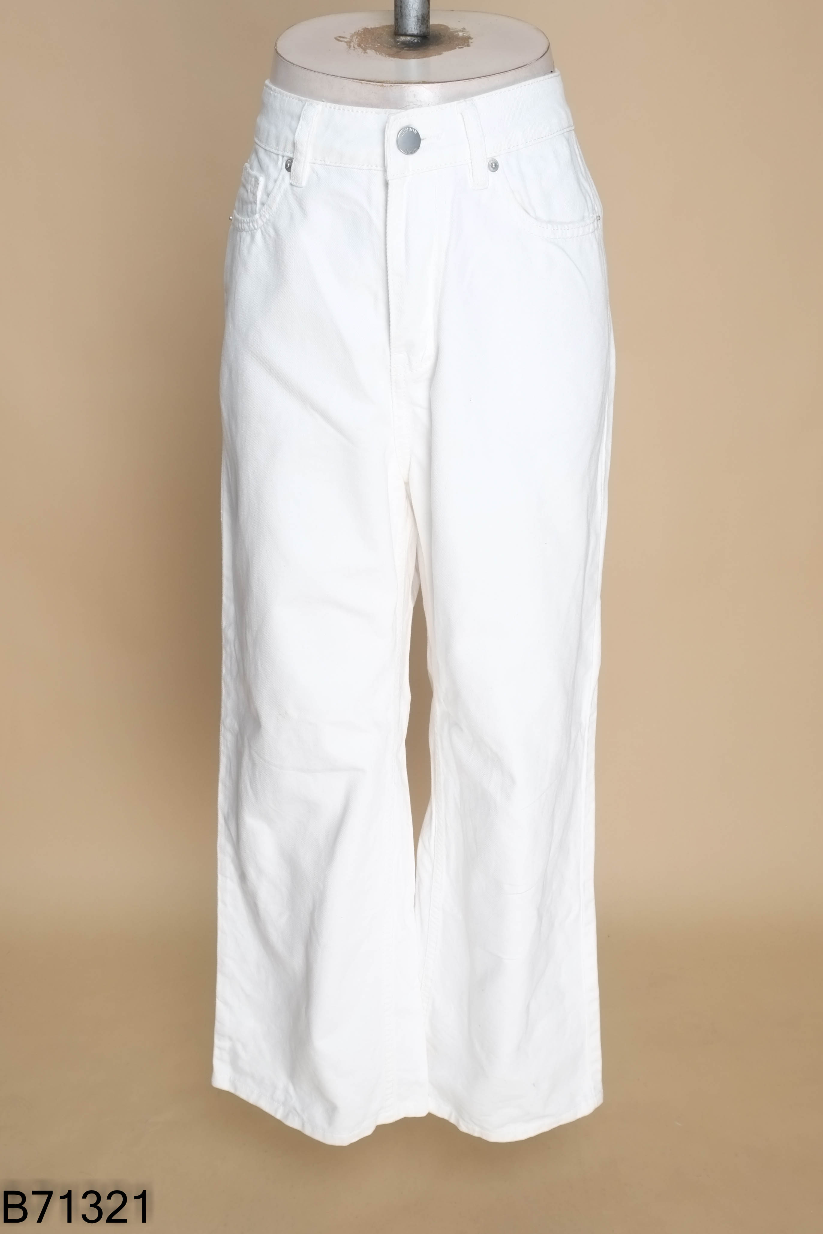 Quần RONRON jeans trắng