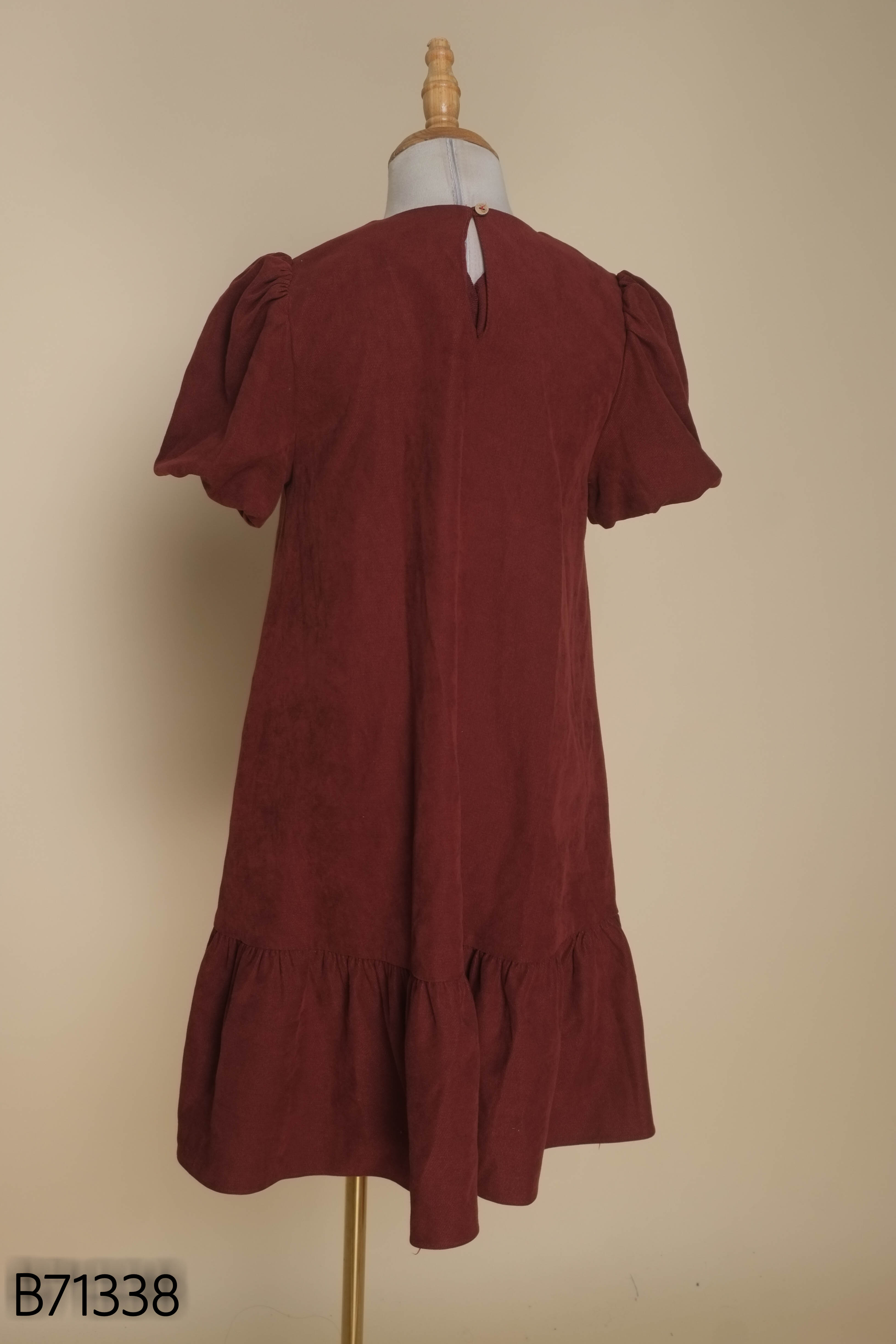 Váy babydoll đỏ MONOCO trơn