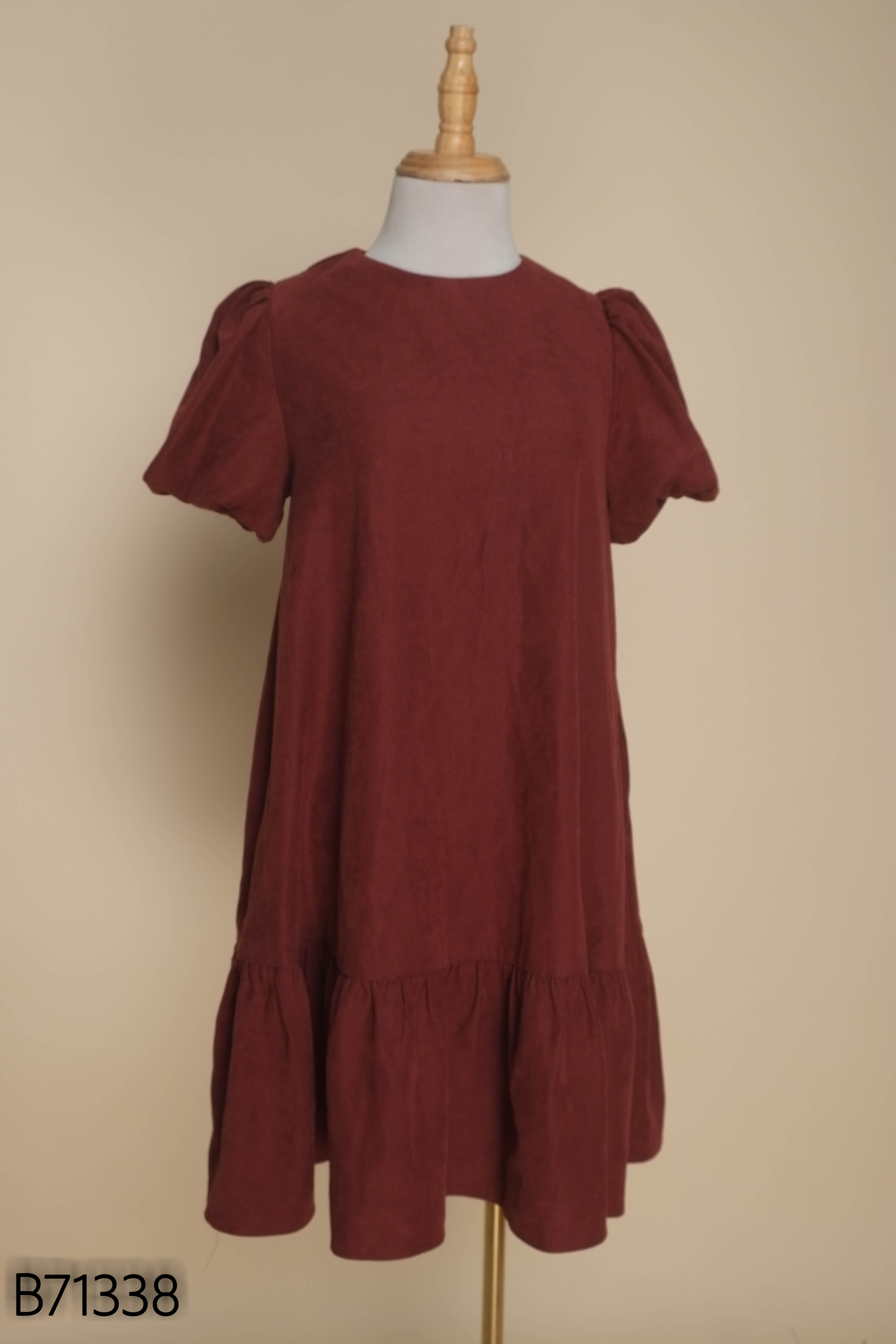 Váy babydoll đỏ MONOCO trơn