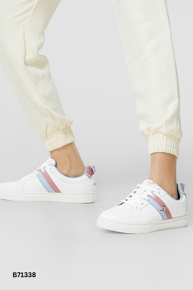 Giày thể thao trắng JUNO phối xanh hồng