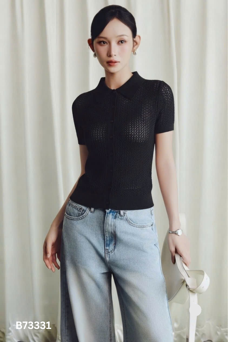 Áo KAYLIN lưới đen
