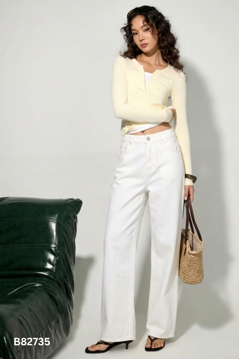 Quần jeans trắng THE QUAO