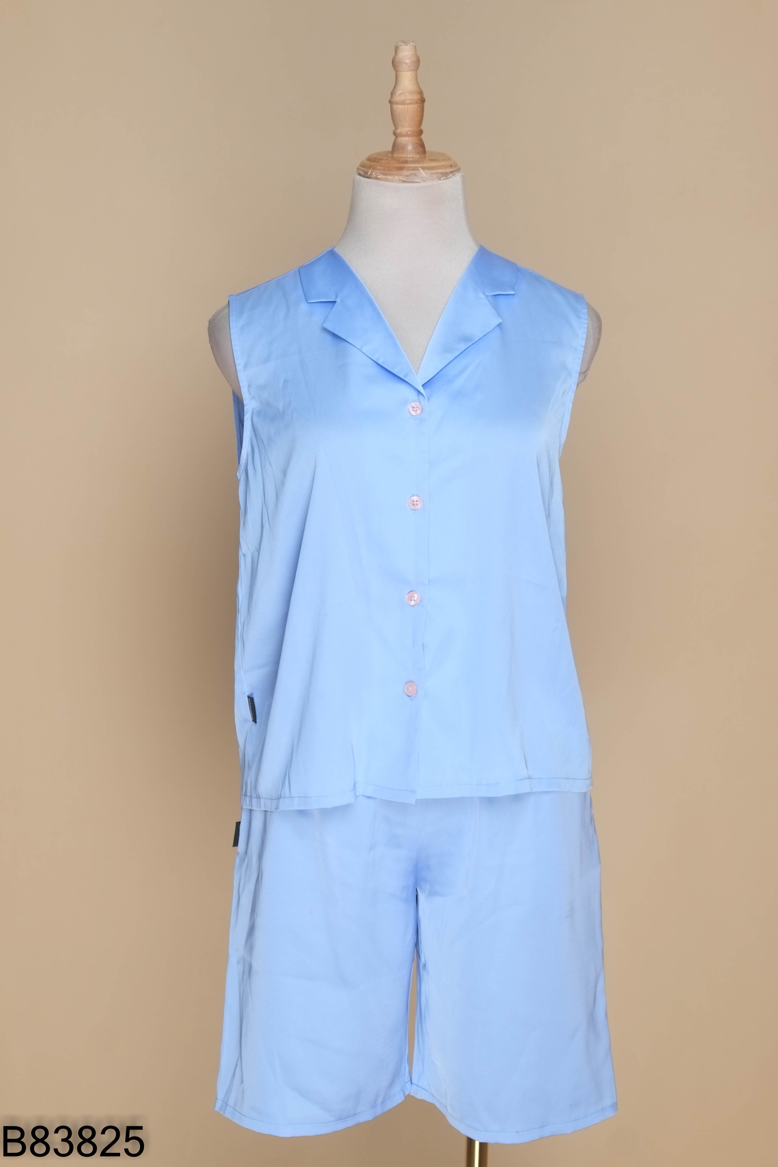 Set đồ ngủ LOLIE lụa xanh + quần shorts