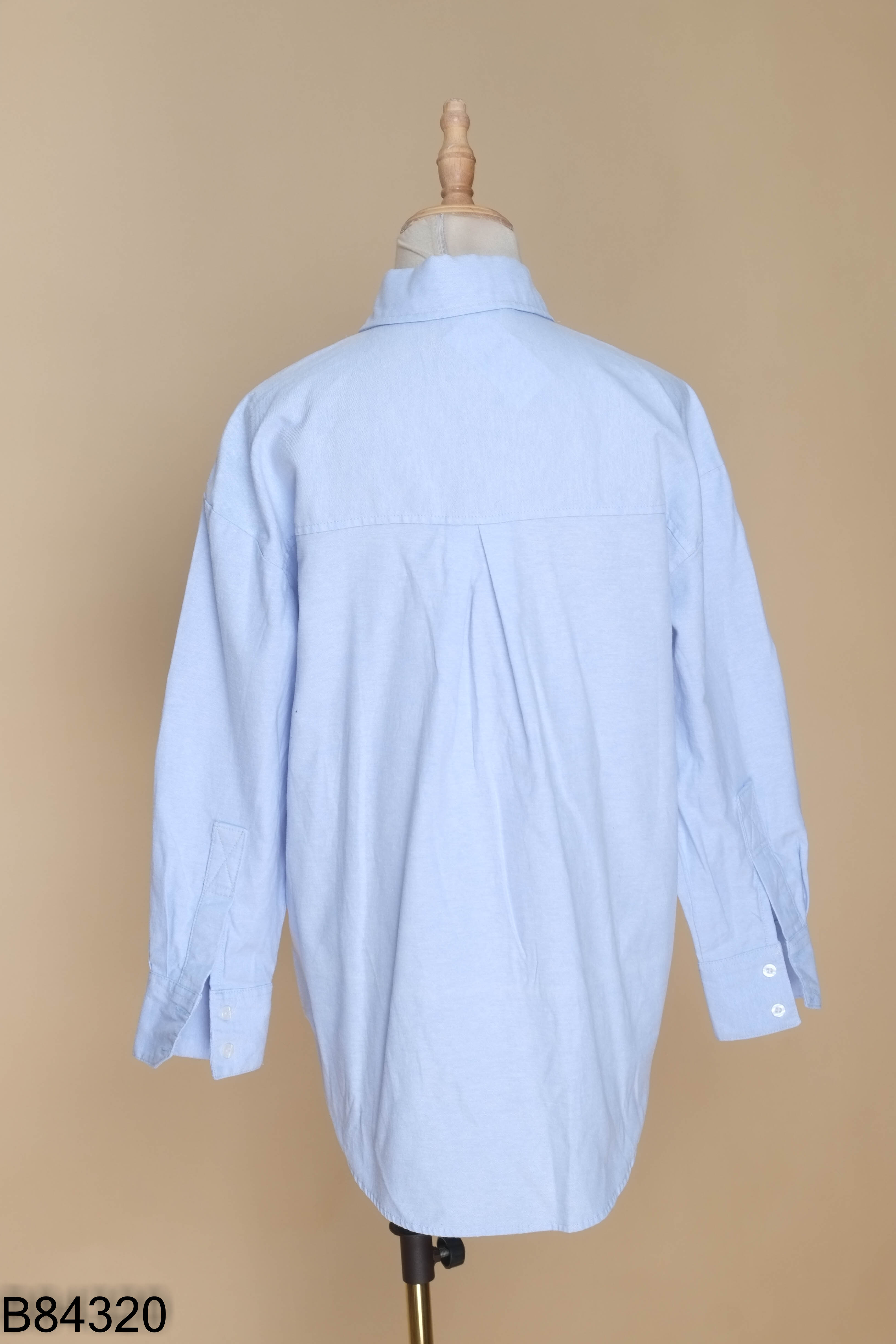 Áo sơ mi xanh trơn ZARA (xuất)