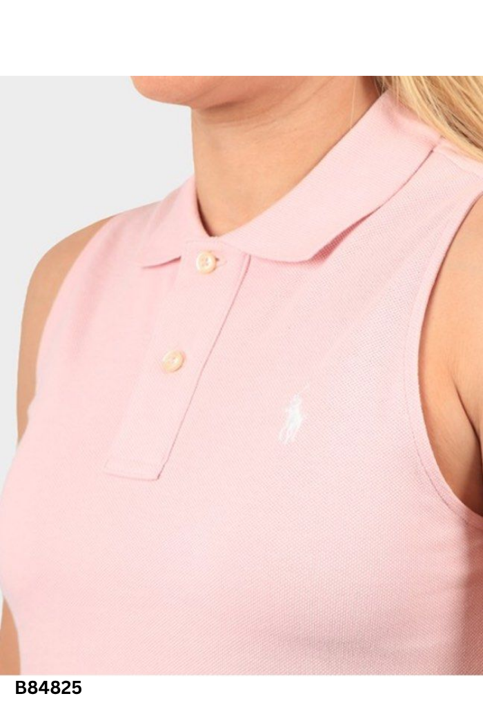 Áo polo sát nách hồng