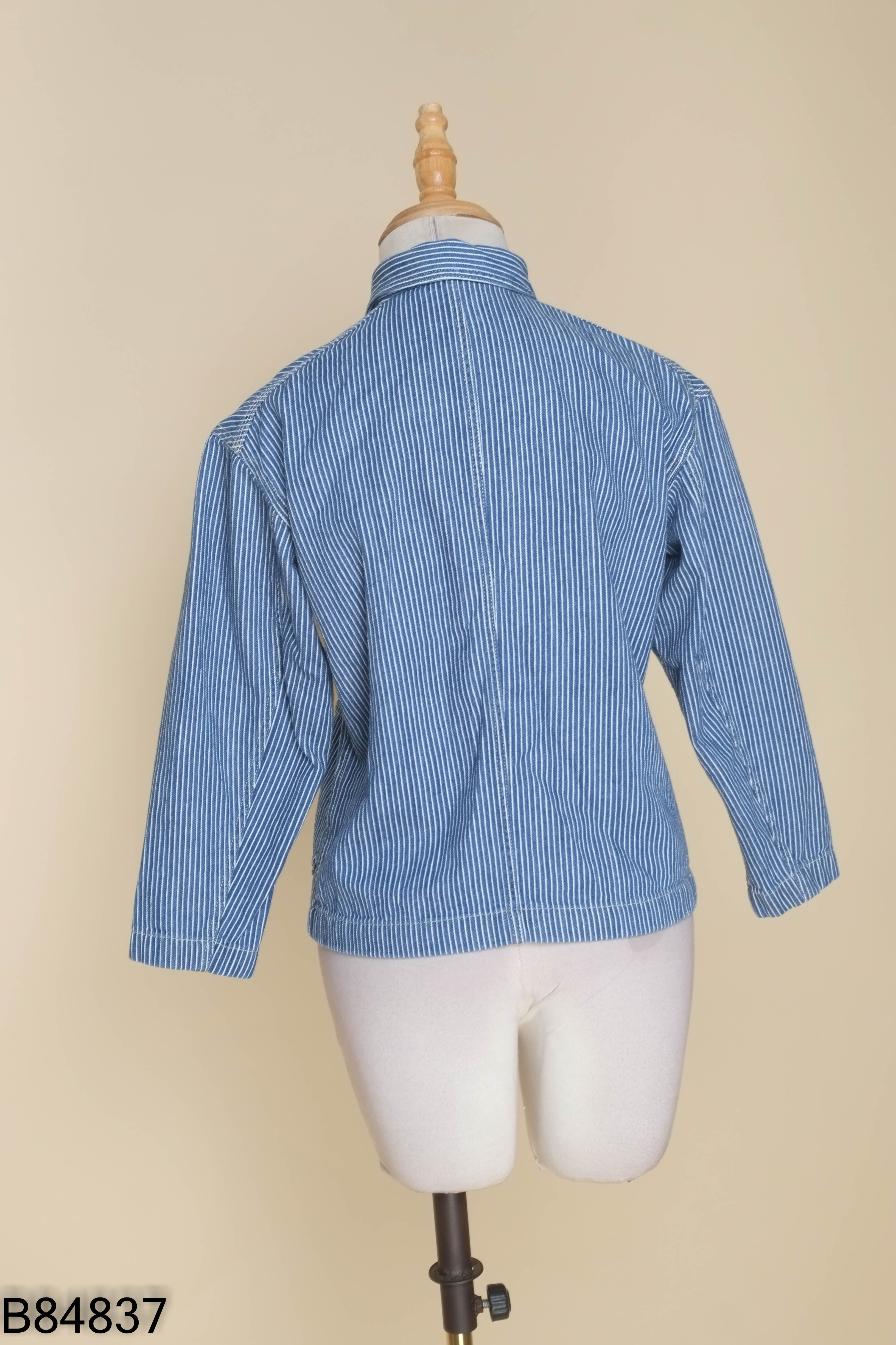 Áo sơ mi jeans kẻ KIDS