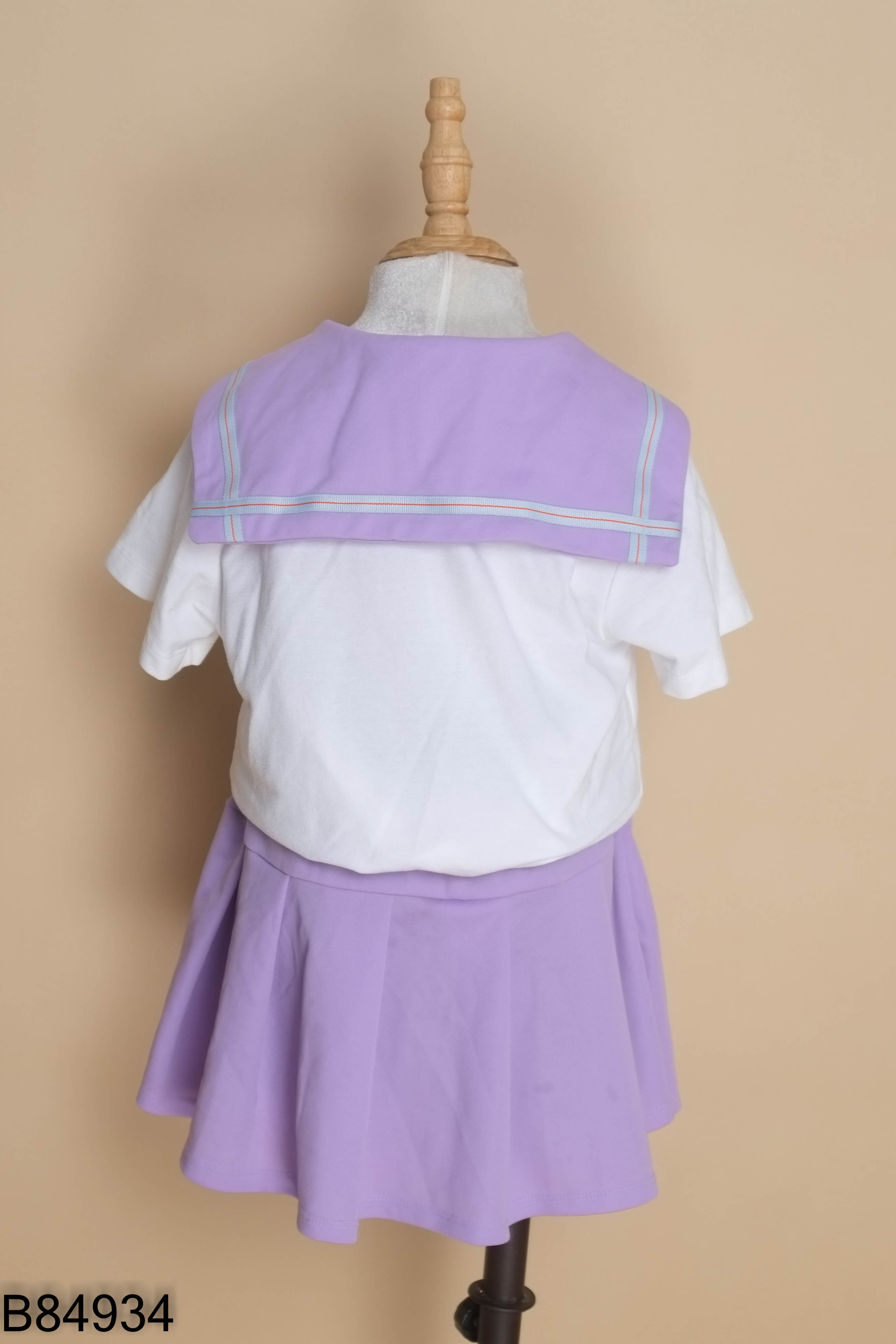 Set trắng phối cổ tím OWLEYBARN KIDS