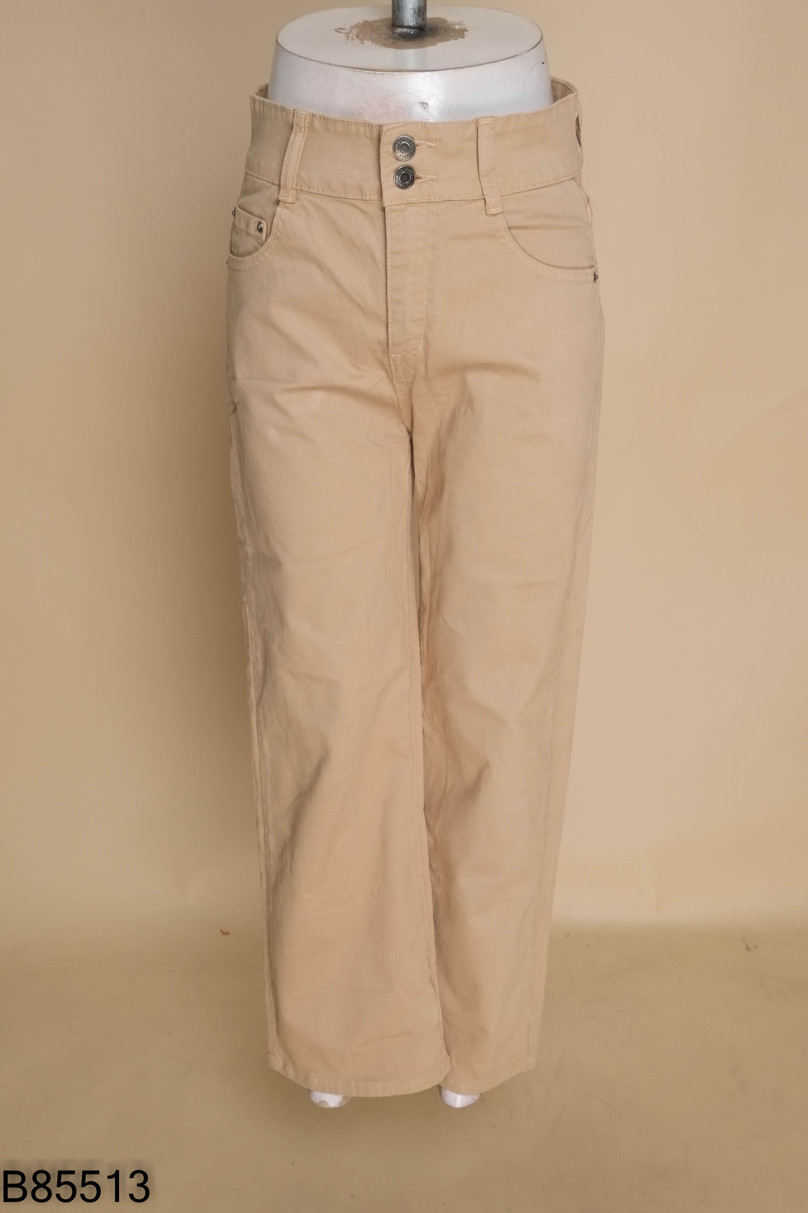 Quần kaki be 2 cúc