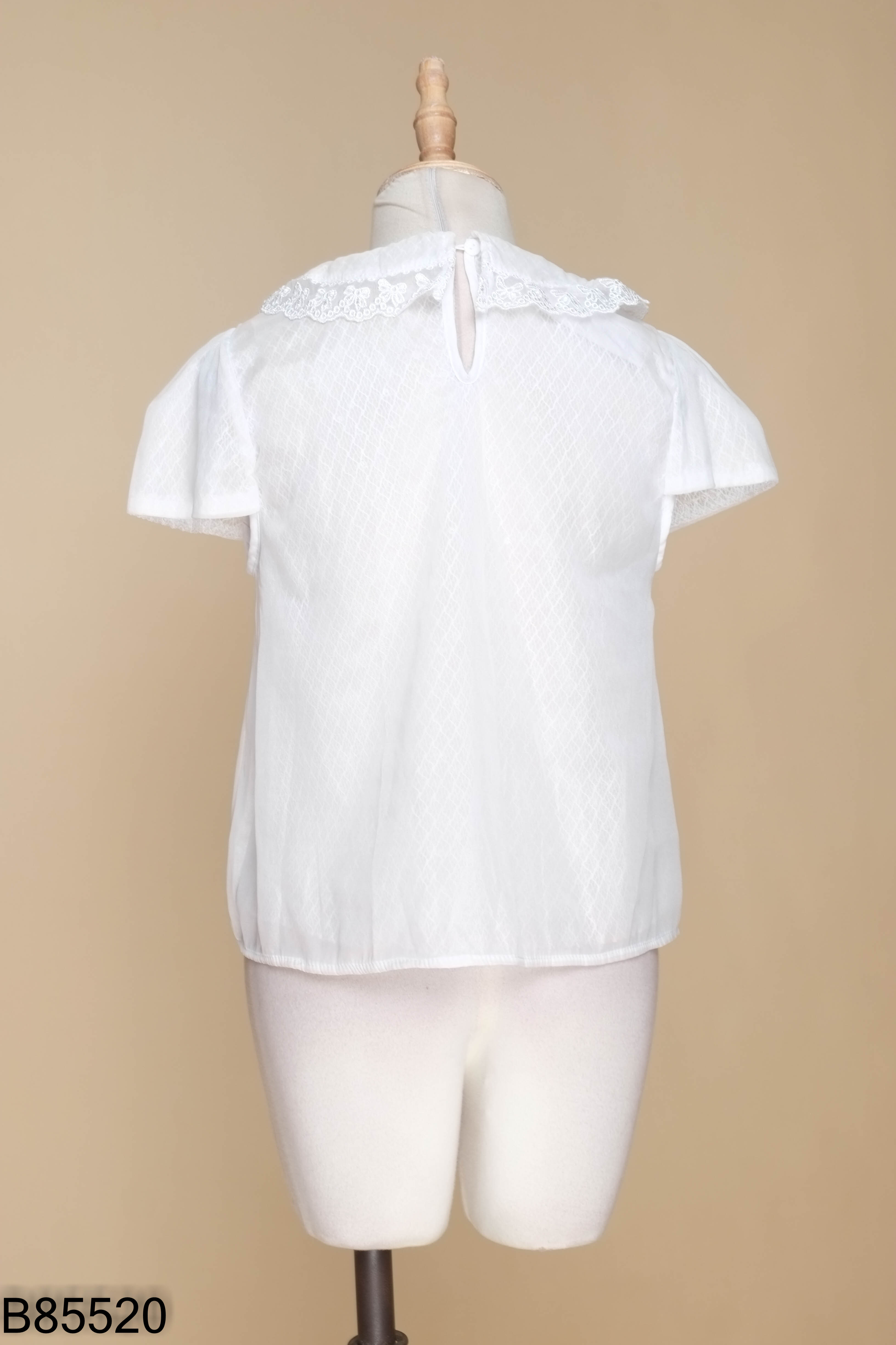 Áo trắng lưới JOELLA đính sequin