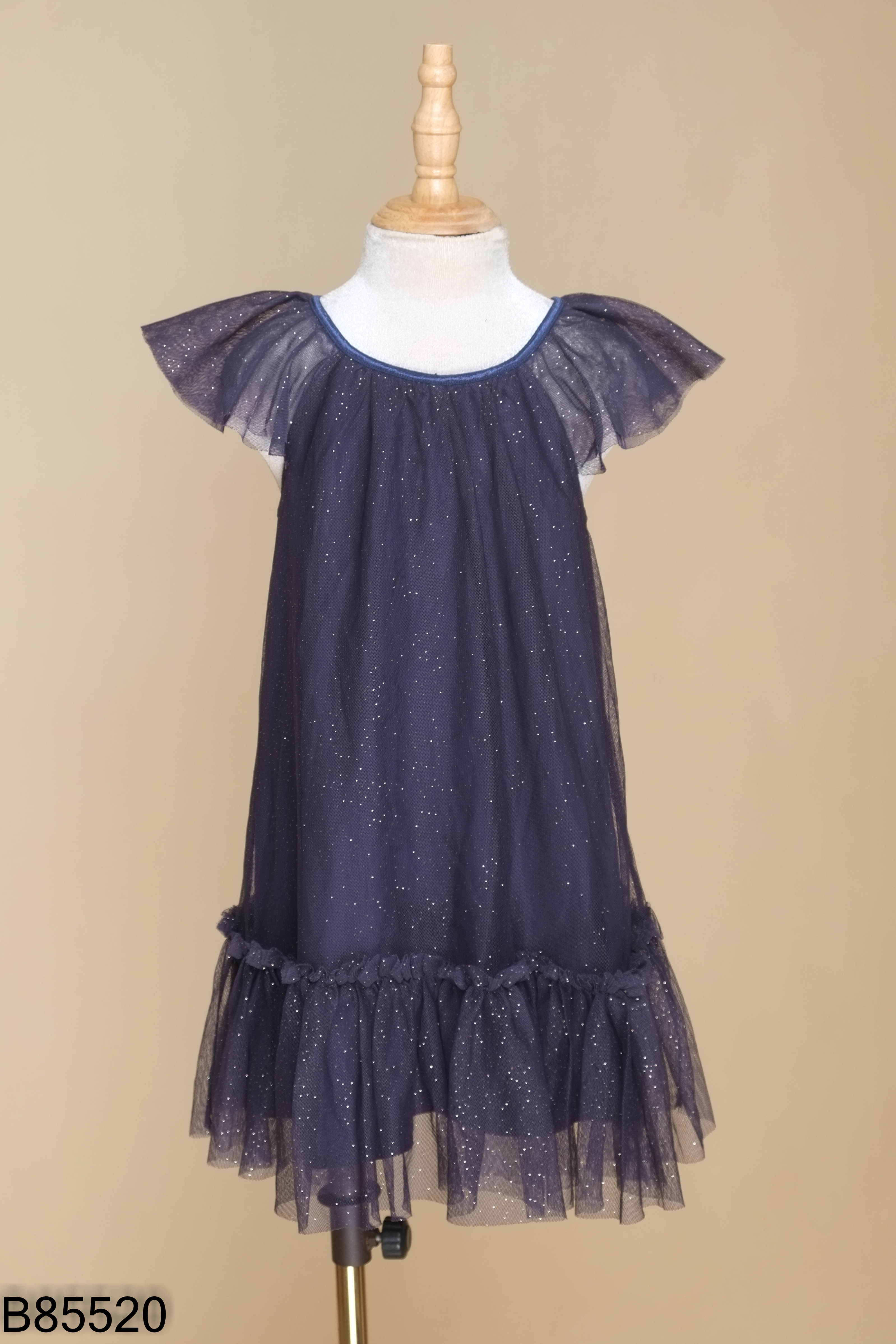 Váy xanh babydoll kim tuyến KIDS