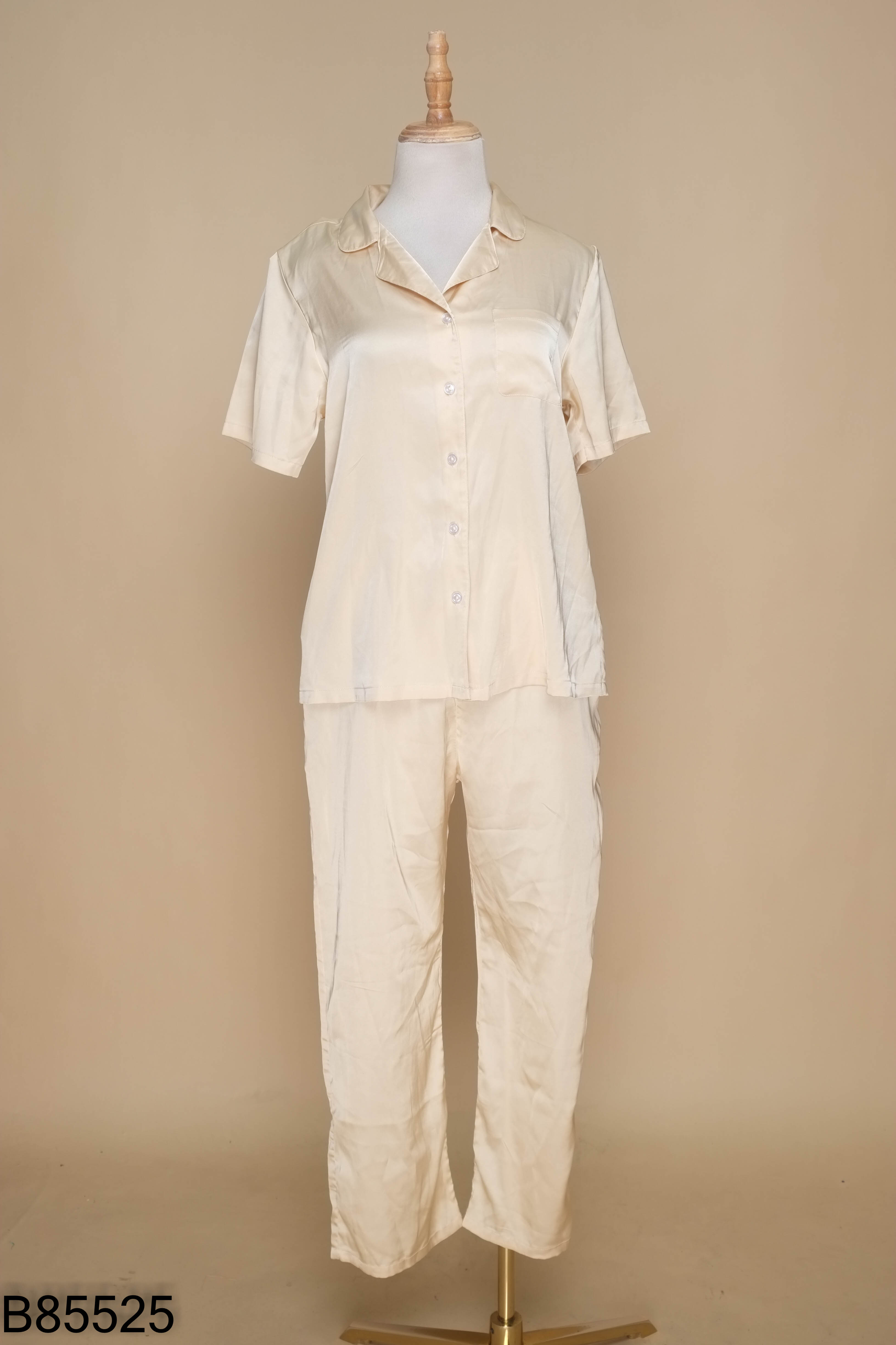SET áo ngủ be nâu+ quần