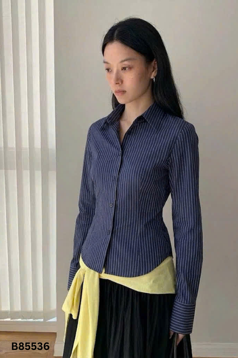 Áo sơ mi xanh kẻ MRSSTUDIO